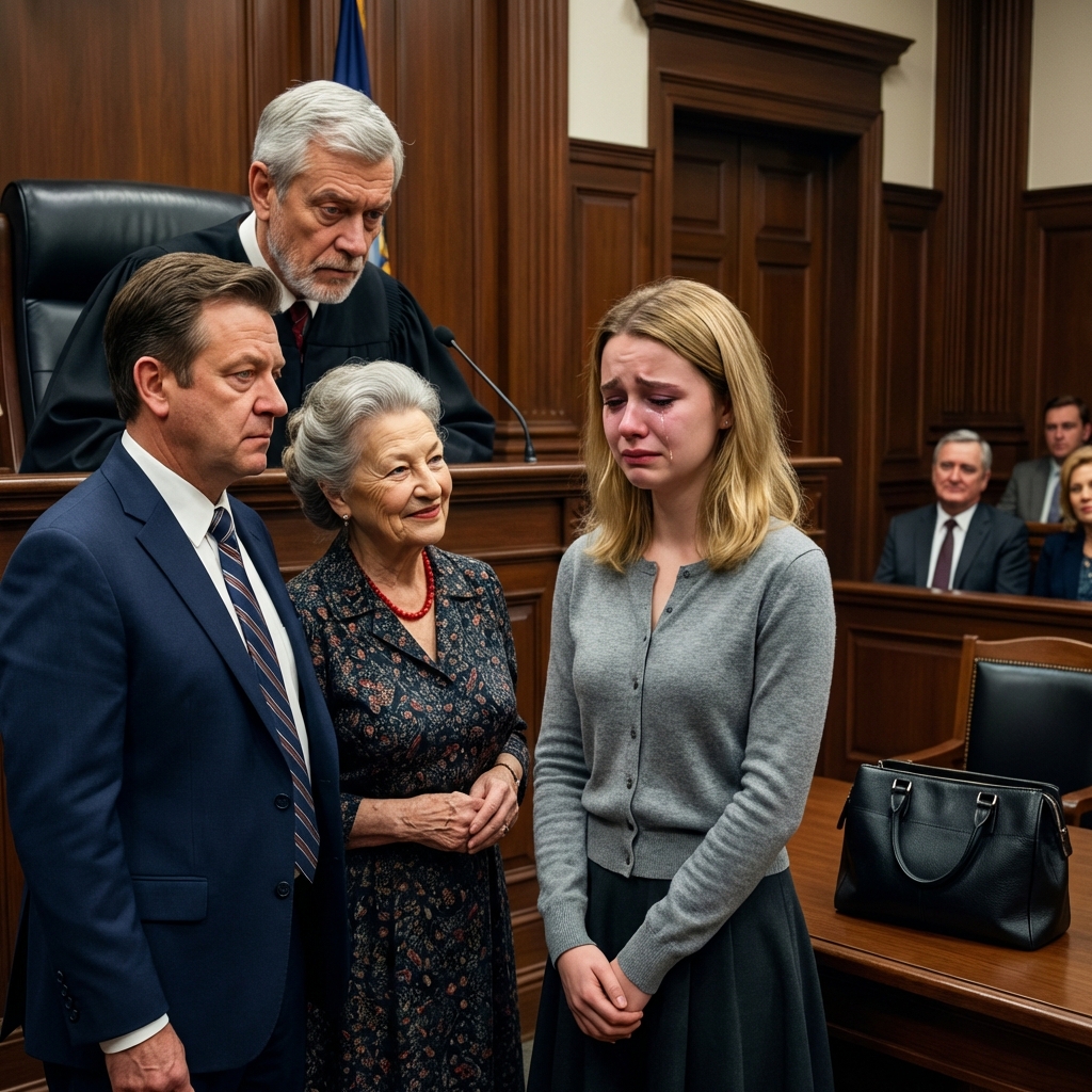 The mother-in-law and the ex-husband walked confidently into the courthouse, hoping to take the apartment from their daughter-in-law; but the moment the judge saw the young woman, he literally widened his eyes in shock