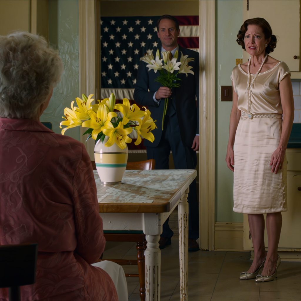 Anyák napja alkalmából milliomos fiam sárga virágokkal a kezében állt az ajtóm előtt, rám nézett, és nyersen megkérdezte: „Anya, rendben van veled az 5000 dollár, amit Clara küld havonta?” Elfojtottam a szavakat: „Fiam, az egyházi segélyből élek.” Ekkor megjelent a menyem hideg mosollyal, parfümje áradt az arcáról, megérintette a fiam ruhájának ujját, és mondott egy mondatot, amitől a mosolyom lefagyott.