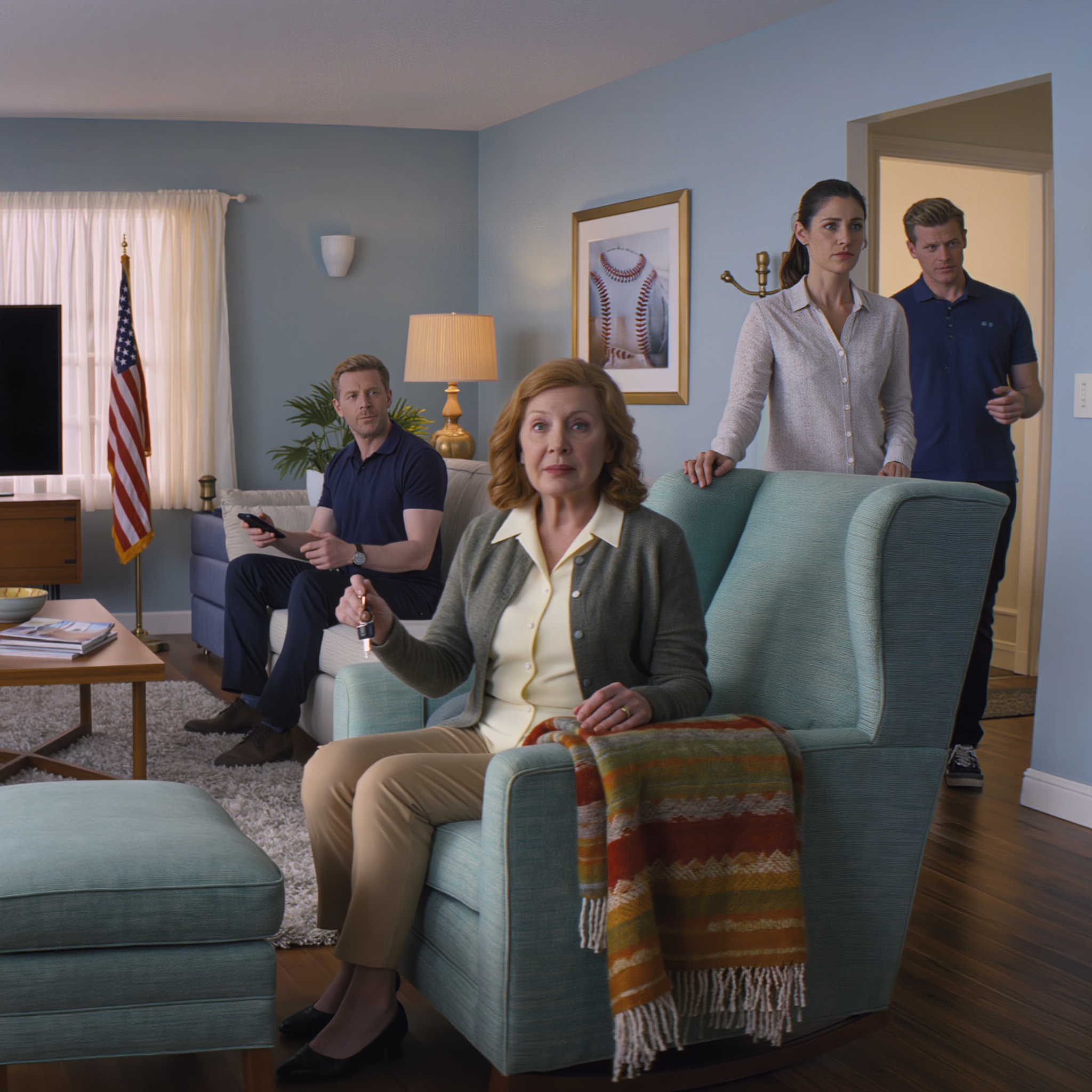 A nappaliban ültem és tévét néztem, amikor a vejem belépett, kikapcsolta, és azt mondta: „Menj ki!” A lányom csak elnézett. Én csendben maradtam, felkaptam a kulcsaimat és kimentem. Aztán másnap egy öltönyös férfi jelent meg az ajtóban… és becsöngetett.