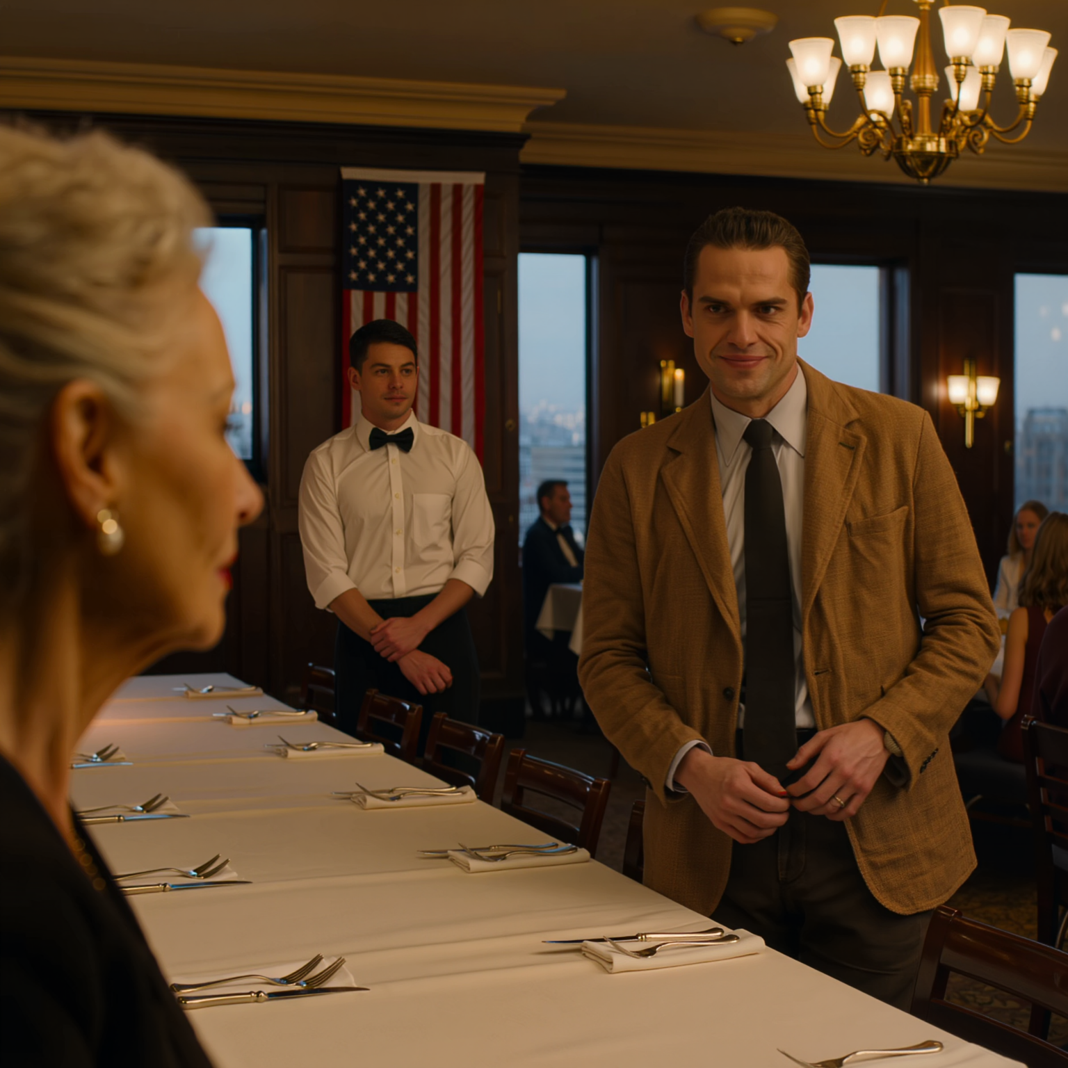 „Menj, egyél kint, mint egy koldus!” – ordította a fiam, miközben a pazar asztal előtt álltam, és rájöttem, hogy egyetlen szék sem jut az anyjának. A menyem nevetett, a borospohara remegett. Egyszerűen intettem a pincérnek, odahajoltam, súgtam pár szót, amitől a pincér megdermedt, majd elmosolyodtam: „Rendben.” Az egész terem halotti csendbe burkolózott, és egy vékony boríték kezdte minden tekintetet felváltva nézegetni.