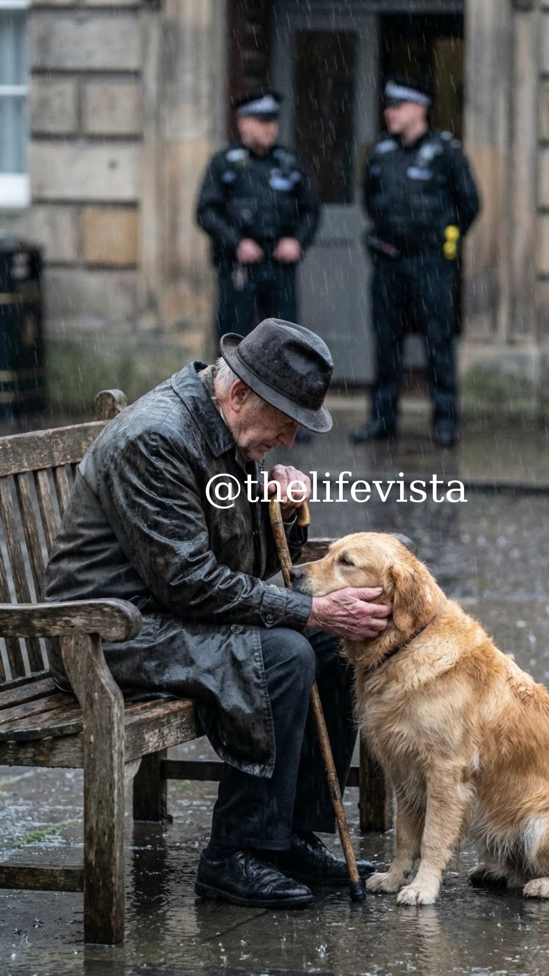 Azt hittem, egy öregembert segítek ki a hidegből – mígnem egy sáros katonakutya odasétált, a fejét az öregember kezére hajtotta, és a pillanatot felejthetetlenné varázsolta.