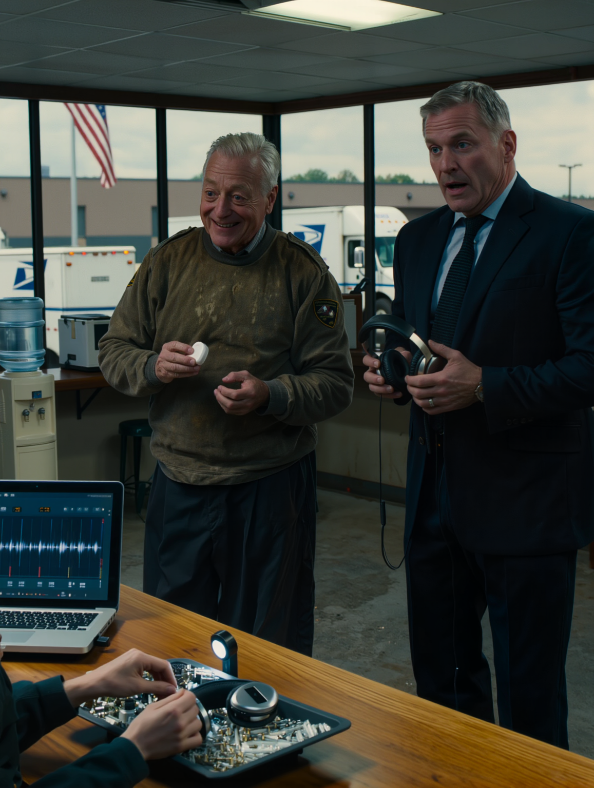 A lányom születésnapomra adott nekem egy fülhallgatót. Bevittem őket a munkahelyemre. Az egyik kollégám, egykori veterán, ránézett… és elsápadt. Azt suttogta: „Hívd a rendőrséget.” Nem reagáltam. Megőriztem a hidegvéremet és elmentem. De három nappal később…