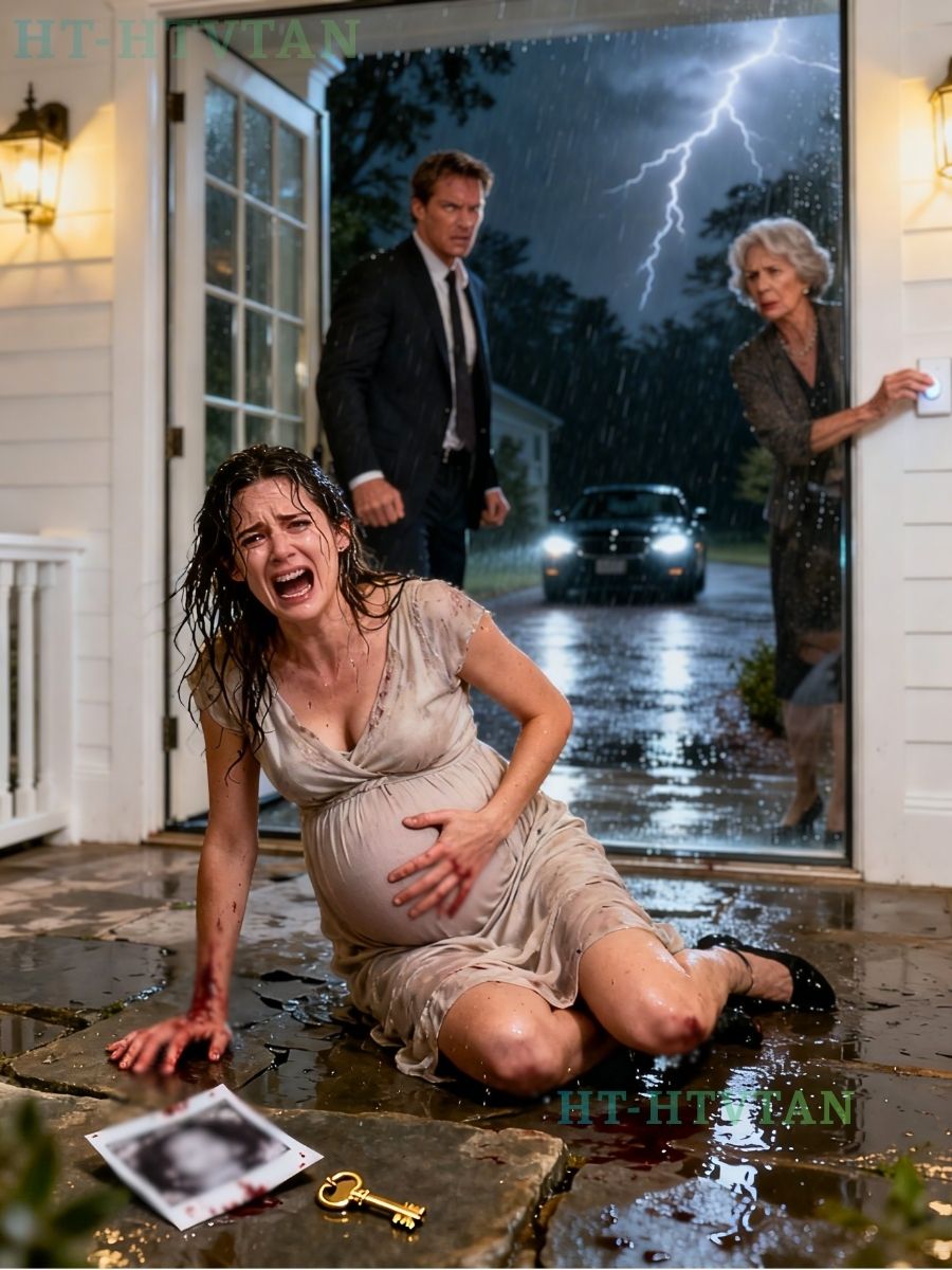 Hat hónapos terhesen a férjem és az anyja az esőbe dobott. Az üvegen keresztül néztek, miközben véreztem, mielőtt lekapcsolták a villanyt. Éjfélre már vissza is voltam ugyanazon a verandán – csak ezúttal nem voltam egyedül. Amikor kinyitották az ajtót, a férjem arca kifehéredett…