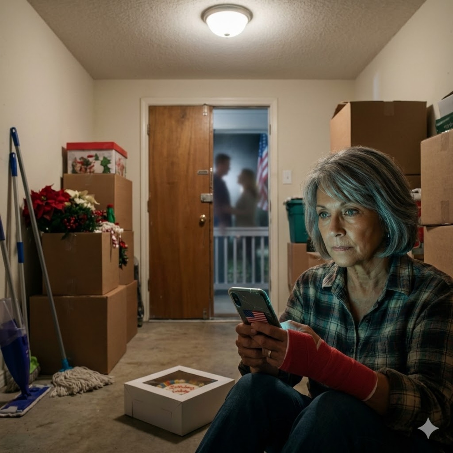 A születésnapomon szembesítettem a menyemet, miután kiderült, hogy titokban elvette a pénzemet. A fiam dühös lett, annyira megszorította a karomat, hogy elestem, és be kellett kötni a jobb karomat, majd bezárt egy kis szobába, és hidegen azt mondta: „Anya, tudnod kellene, hol a helyed.” Fogtam az elrejtett telefonomat, és felhívtam egy számot, amit 15 éve nem használtam: „Ne hagyd, hogy tovább bántsanak.”