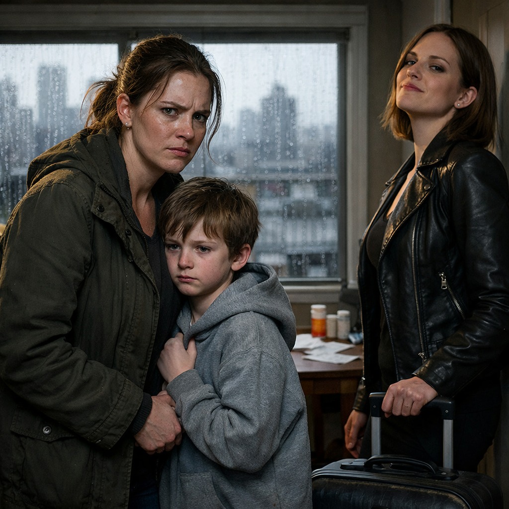 A húgom megszökött a szeretőjével, rám hagyta a súlyosan beteg 10 éves fiát, és gúnyosan azt mondta: „Ő mostantól a te gyereked.” Seattle-ben küzdöttem a felnevelésével, titkolva valamit, amit csak én tudtam. Tizenhét évvel később visszajött, és megkérdezte: „Hol van a fiú?”, de akkor belépett egy magas, jóképű férfi öltönyben, és a húgom arca elsápadt.