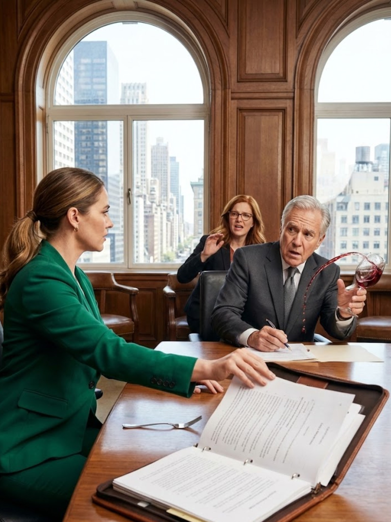 APÁM 5 PERCET ADOTT, HOGY ALÁÍRJAM AZ 580 MILLIÓ DOLLÁROS HOTEL EMPIRE-EMET – VAGY EGYETLEN HÍVÁST CSATLAKOZTAT, ÉS AKARATLANUL EGY „ELMEHIBÁZÁSRA” KERÜLT. MEGRENDÜLÉSRE SEM PISKOLTA, AMIKOR KIMONDTA – CSAK OTT ÜLT, ÉS KORLÁTOZTA A BORÁT, MINTHA FEGYVERT SZORÍTANÁ A FEJEMHEZ. HAGYTAM, HAGYTA, BEFEJEZZE, HANGOS CSENGÉSSEL LETÉTTEM A VILLÁMAT, A SZÉK ALÁ NYÚLTAM, ÉS EGY NEHÉZ JOGI IRATTAPÁLYÁT CSAPTAM AZ ASZTALRA. „TÉVEDD, APA” – MONDTAM NYUGODTAN. „NEM AZÉRT JÖTTEM IDE, HOGY EGY FELADÁSRÓL TÁRGYALJAK… HANEM AZÉRT JÖTTEM, HOGY KIKÖLTÖZTESSE A KILAKOLÁSI ÉRTESÍTÉST.” AZTÁN AZ ELSŐ OLDALRA LAPOTTAM – ÉS AZ ÖNELÉGZETT MOSOLYA VÉGRE ELTŰNT…