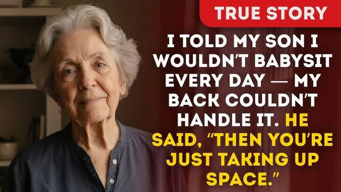 Mondtam a fiamnak, hogy nem tudok többé minden nap bébiszitterkedni, mert a hátam nem bírja, de csak rám nézett, és azt mondta: „Akkor csak helyet foglalsz.”
