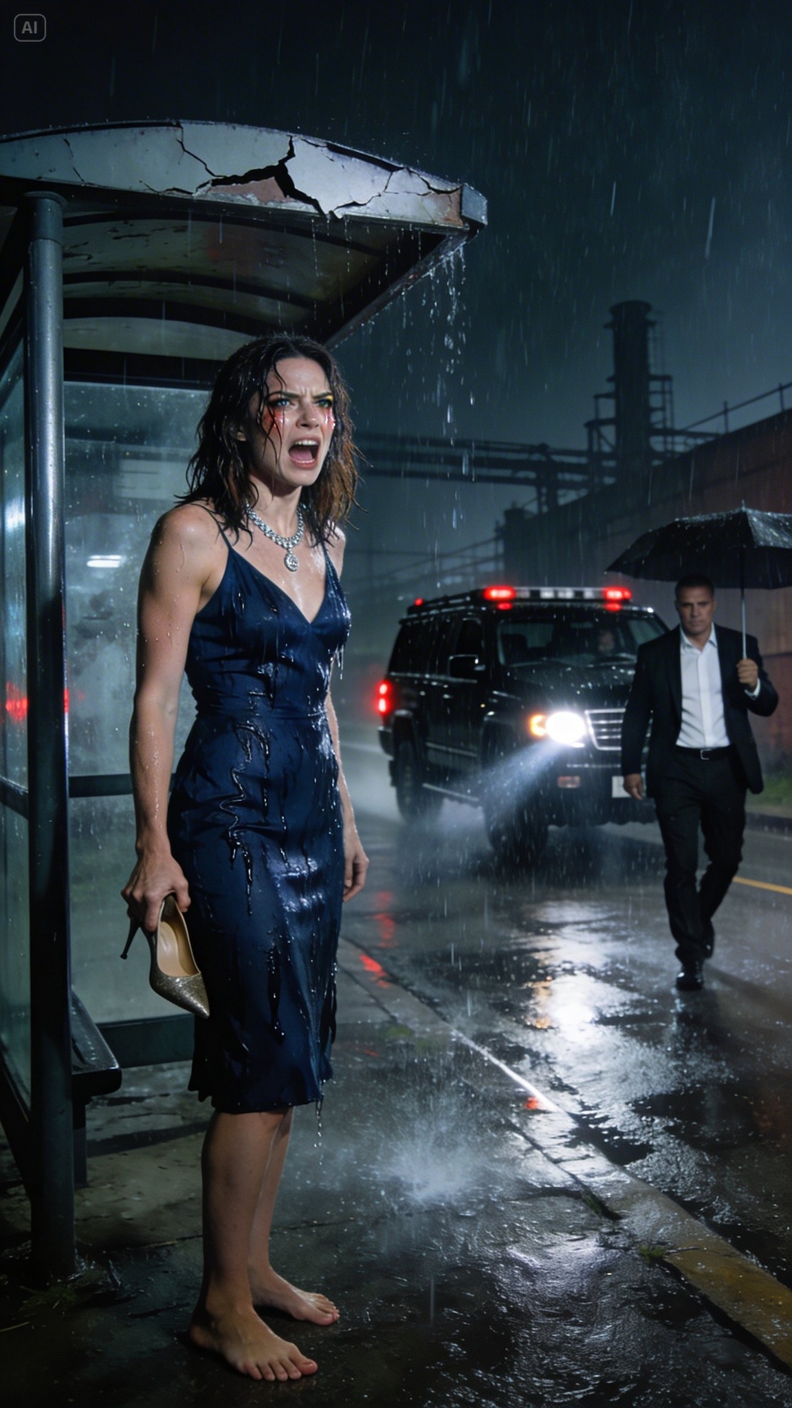 A férjem otthagyott az esőben, 58 kilométerre otthonról. Azt mondta, „szükségem van egy leckére”. Nem vitatkoztam. Csak néztem, ahogy elhajt. Pillanatokkal később egy fekete teherautó állt meg. A testőreim lépett ki belőle, nyugodtan és készenlétben. Mosolyogva beszálltam. A kegyetlenségének vége volt. Ez volt az utolsó hibája…