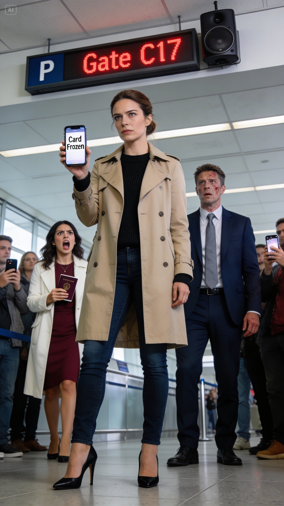 Abban a pillanatban befagyasztottam a kártyámat, amikor megláttam a férjemet a repülőtéren – az „üzleti útja” egy másik nő köré fonódott.