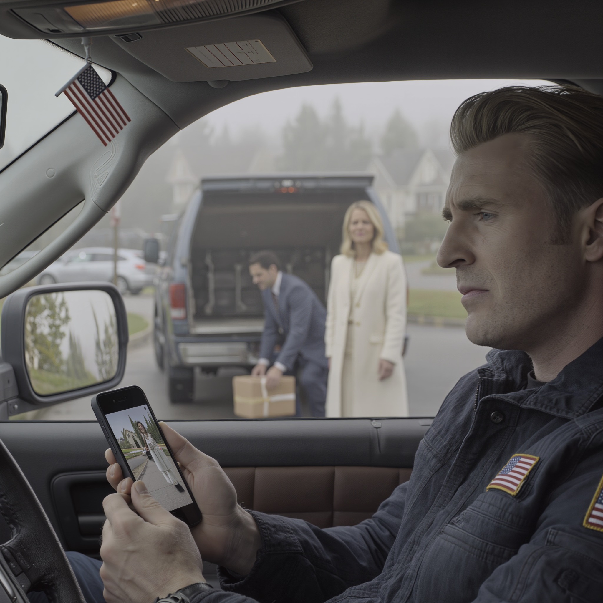 Miután letettem a fiamat a rendőrséghez, a házvezetőnőnk odasúgta neki: „Nézd a kamerákat! Ne gyere haza.” A kocsifelhajtóról érkező képen a feleségem mosolygott, miközben egy öltönyös férfi egy leragasztott csomagot dugott a teherautóm alá. Aztán a fiam eltávolodott, a pénzünk kezdett eltűnni, és még a reggeli kávém is… furcsának tűnt. Rájöttem, hogy valaki rólam ír egy történetet, és nekem kellene a gonosztevőnek lennem.