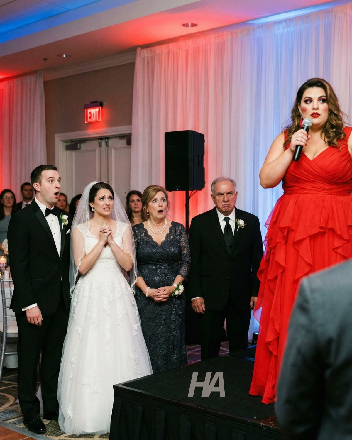 „NEM VOLTAK KÖVÉR ROKONOK AZ ESKÜVŐMÖN.” CSENDBEN MARADTÁL… AMÍG A „MEGLEPETÉSED” TÜKÖRRE NEM VÁLTOZTATTA A TÖKÉLETES NAPJÁT, AMI ELŐL NEM TUDT SZABADULNI.