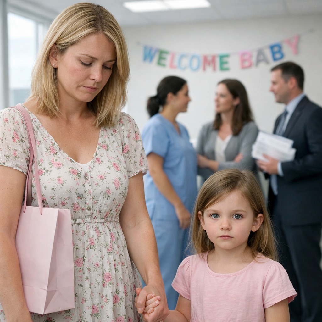 A családom meglepetésbulit rendezett a bátyám újszülött babájának – de engem és a lányomat sem hívtak meg. Amikor odaértünk, hogy elvigyük az ajándékot, anyukám felsikoltott: „Nem kéne itt lenned.” A lányom megfogta a kezét, elmosolyodott, és azt mondta: „Tudom… ezért hoztam el apa ügyvédjét is.” Hirtelen senki sem mosolygott többé.