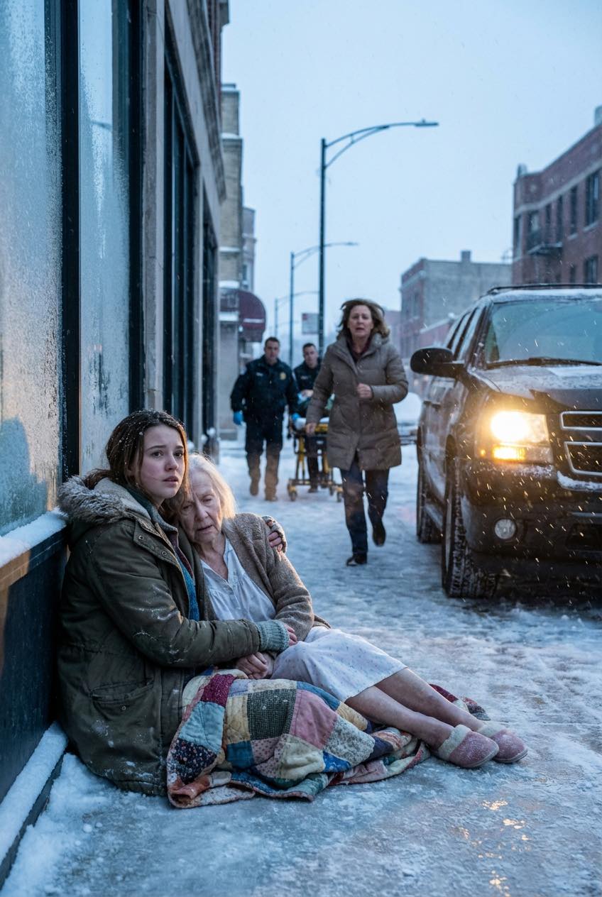„Valakinek a nagymamája volt… szóval nem tudtam csak úgy elmenni” – mondta a fagyos éjszakáról, amikor úgy döntött, hogy marad – egy váratlan együttérzésből fakadó gesztus, amely csendben összekötött két családot, és örökre megváltoztatta életük menetét.