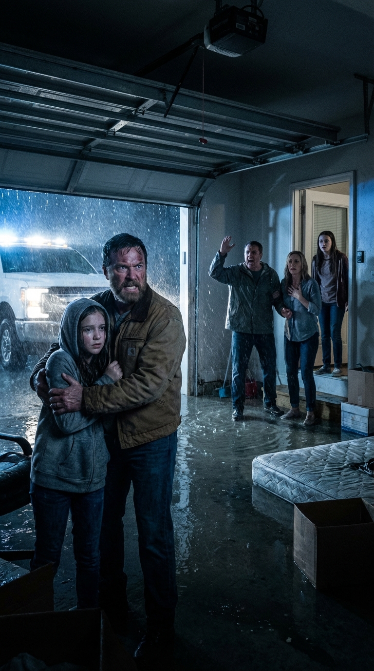 Elárasztott garázsban aludt, miközben a családja bent játszott