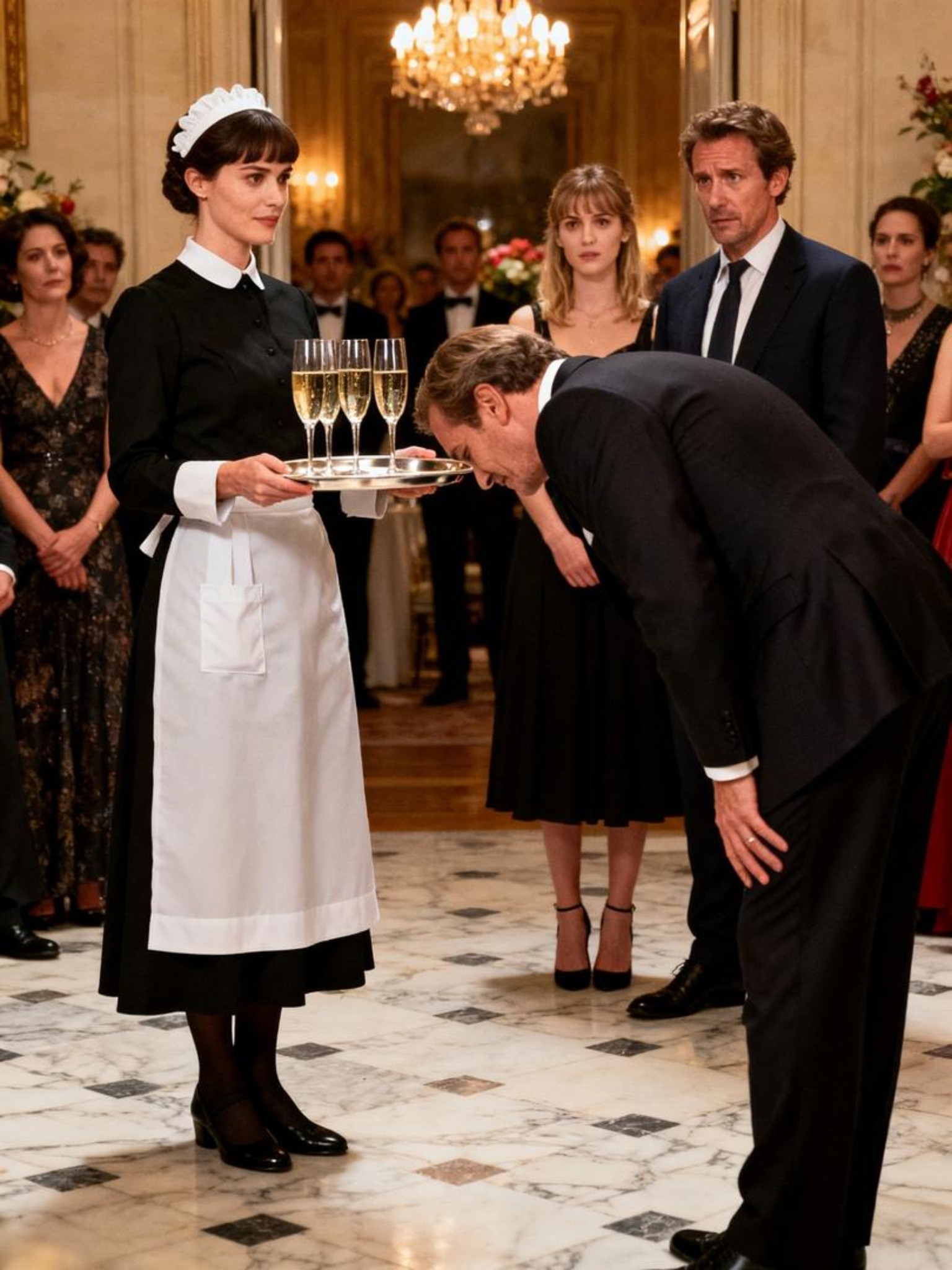 A férjem arra kényszerített, hogy szobalányt játsszak a diplomaosztóján, sőt, még a szeretőjét is megmutatta… de mindenki megdöbbent, amikor a nagyfőnök meghajolt előttem, és „Elnök Asszonynak” nevezett.