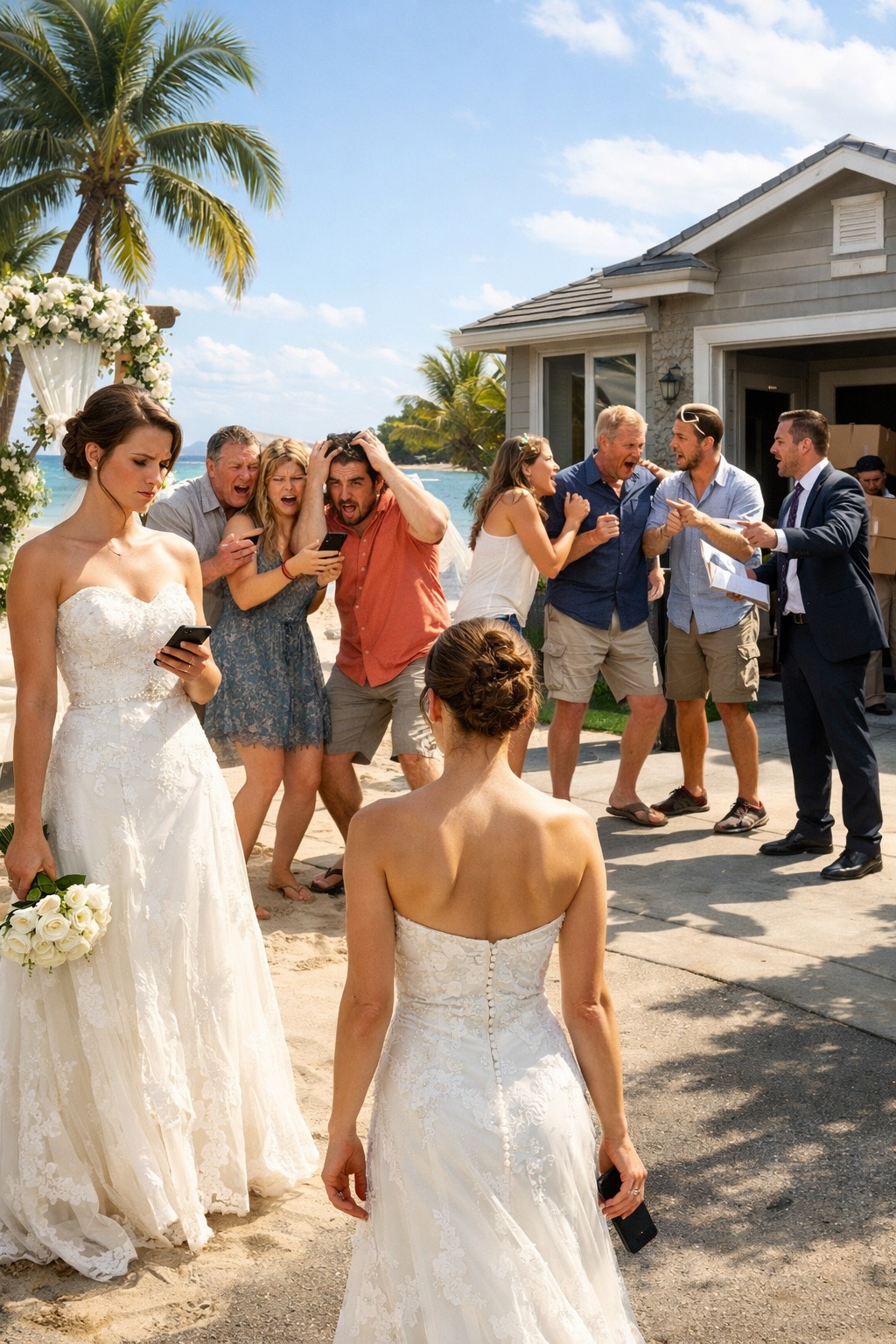 Az esküvőm napján a családom letiltott a csoportos csevegésből. Órákkal később megláttam a fotóikat – mind Mauin voltak. Felirat: „Végre a család, ami számít.” Küldtem egy SMS-t: „Élvezze, amíg lehet.” Aztán zároltam az összes fiókot, amin a nevem szerepelt. Amikor egy héttel később visszatértek, MEGŐRÜLTEK, amikor meglátták…