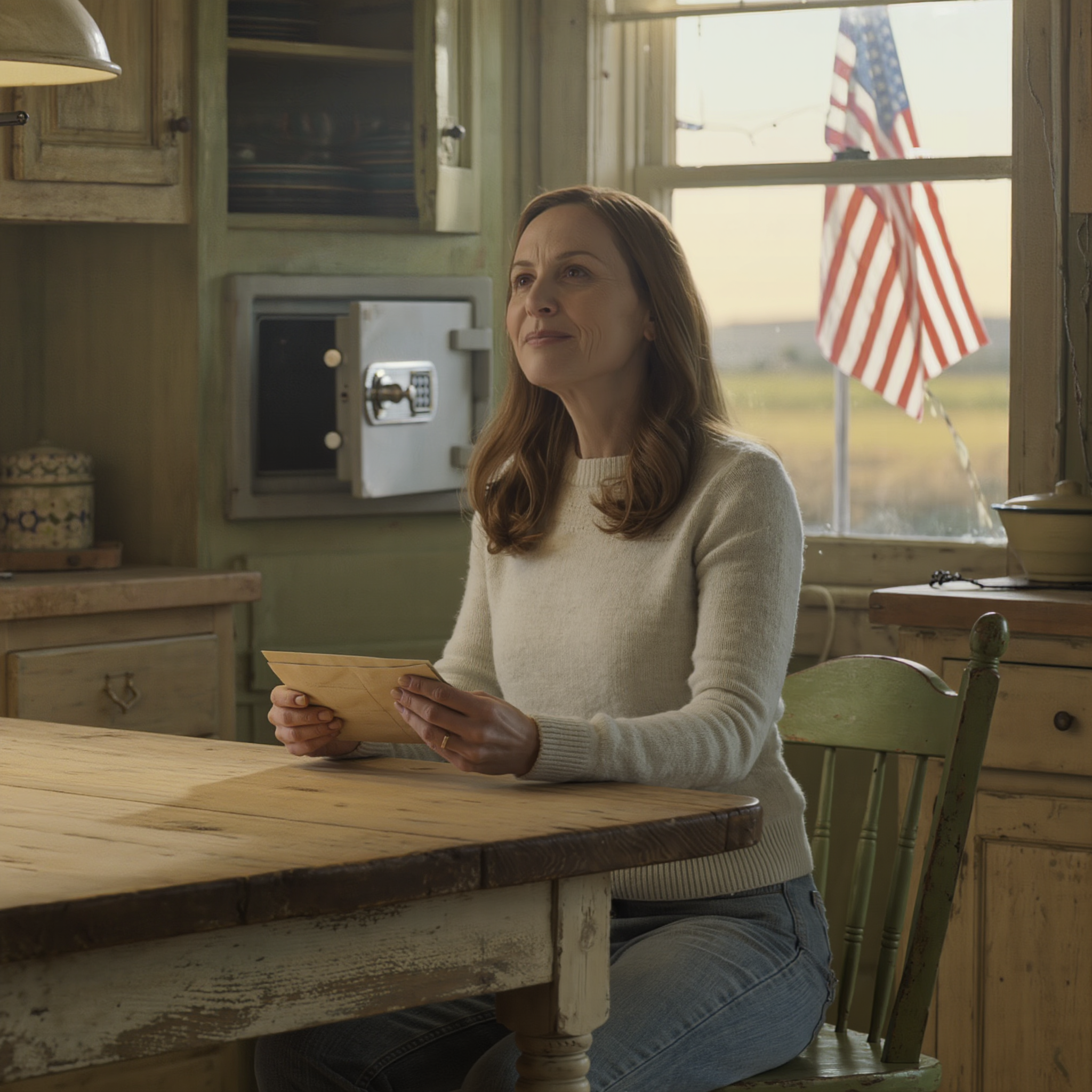 Elvesztettem a 3,5 millió dolláros kastélyomat, a jogomat, hogy a gyerekeimmel legyek, és a bírósági ítélet után szinte semmim sem maradt… egészen addig, amíg nem találtam egy poros borítékot. Az egyetlen helyem anyám régi vidéki háza volt. Összetörve és érzéketlenül mentem oda, hogy egy időre eltűnjek. Takarítás közben felfedeztem egy rejtett széfet. A kód a születésnapom volt. Remegett a kezem, amikor az ajtó kinyílt. Bent egy kifakult boríték és egy levél volt, amelyen ez állt: „Okkal tartottam ezt titokban… ez volt mindig az utolsó névjegykártyám.”