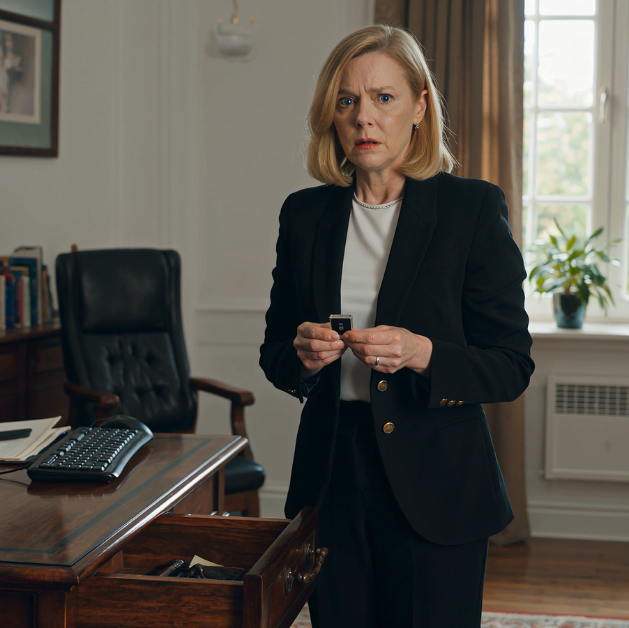 Miközben a néhai férjem irodáját rendezgettem, találtam egy pendrive-ot, amelyen ez a felirat állt: „Sarah, csak ha meghalok.” Csatlakoztattam a számítógéphez. Elindult a videó: a férjem sírt, és azt mondta: „Sarah… Én… nem vagyok…” Elállt a lélegzetem. Aztán felhívtam az ügyvédemet. Huszonnégy órával később bizonyítékom volt – és egy tervem.