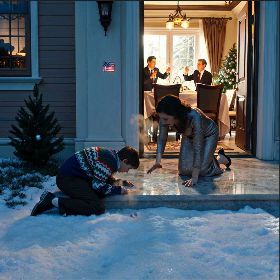 Nyertem 100 millió dollárt, de karácsonyra egy 6 dolláros turkálós pulóverben érkeztem, ezért anyukám a fagyos verandán egyem, miközben a bátyám a sikeres gyerekekre koccintott… Aztán egy Powerball szelvény kiesett a zsebemből a márványpadlójára, és ő úgy vetette bele magát, mint egy állat.