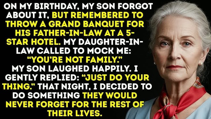 A menyem felhívott, hogy gúnyolódjon velem: „Te nem vagy a családtag.” Azon az estén megbánásra késztettem.