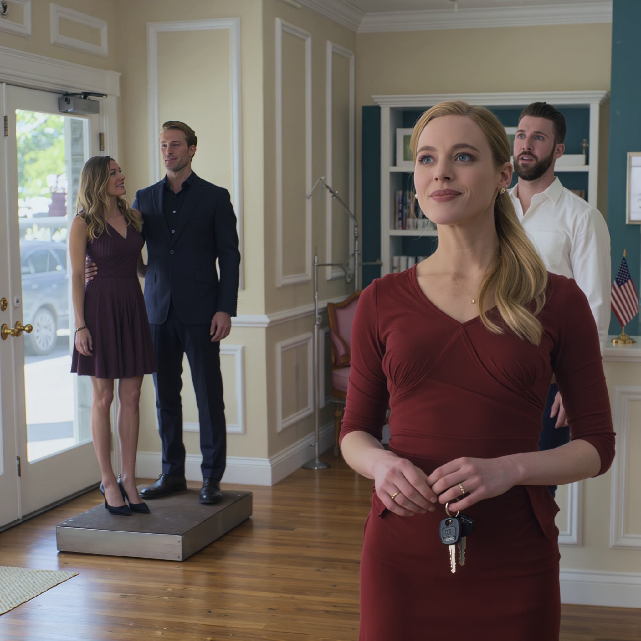 A vőlegényem azt mondta: „Az esküvőt lefújják, ha nem utalod át nekem a házat, az autót, sőt még a megtakarításaidat is.” Nem szóltam semmit. Aznap este kicseréltem a zárakat, és elvettem az esküvői öltönyét, hogy adományozzam. Másnap elment az esküvői butikba, és lefagyott, amikor meglátott egy másik férfit a kabátján.