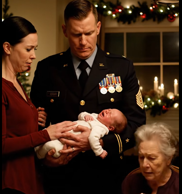 My sister slapped my baby at Christmas dinner, my parents called it “nothing,” and the whole room went silent—until my military-commander husband stood up, said “get out,” and our ‘family’ spiraled into ER evidence, court orders, and a daycare confrontation nobody saw coming.