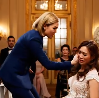 At my sister’s wedding, my father’s girlfriend slapped me in front of everyone and screamed, “Get out of my seat, you cheap trash.” when I looked to my dad for help, he didn’t defend me—he coldly ordered, “apologize to her, or leave right now.” I walked away without making a scene… and that was the exact moment I set in motion the truth that would destroy their perfect celebration forever..