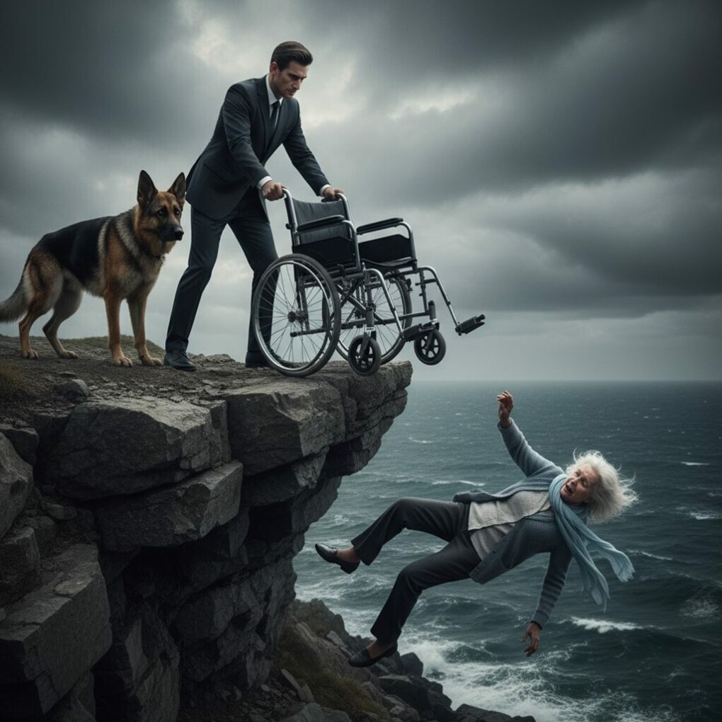 The Rich Son Pushed His Paralyzed Mother Off A Cliff But Forgot About Her Loyal Dog And The Ending…
