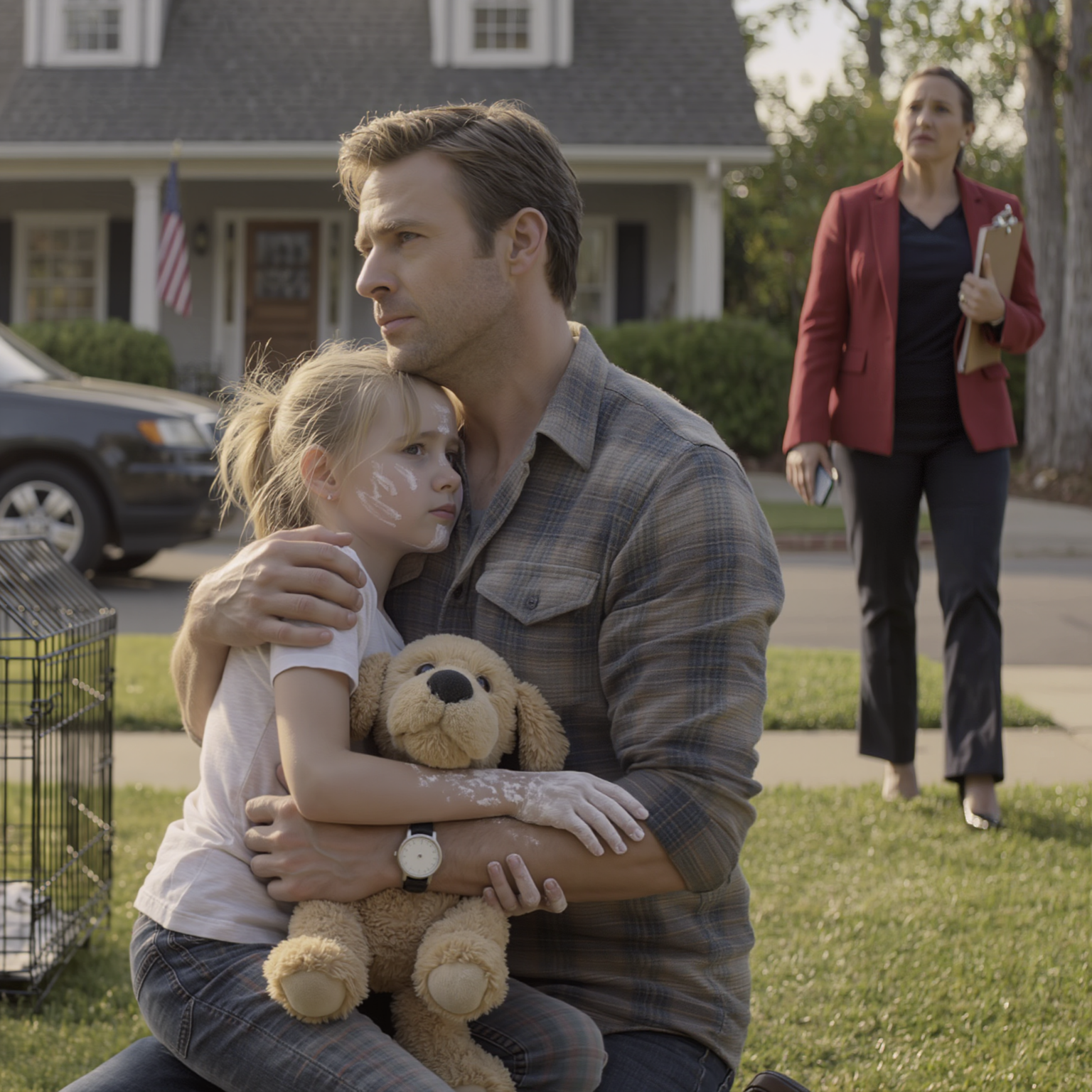 Azon a napon, amikor a lakóközösségi szomszédom bezárta a hatéves fiamat egy kennelbe, és megtudta, hogy nem az a fajta apa vagyok, aki csendben meghátrál.