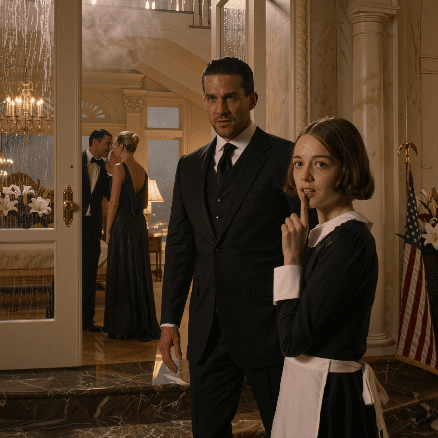 A maffiafőnök egy nappal korábban ért haza, és csendben találta a házát – majd egy rémült szobalány az ajkára tapasztotta az ujját, és két szót súgott, amelyek megmentették az életét.