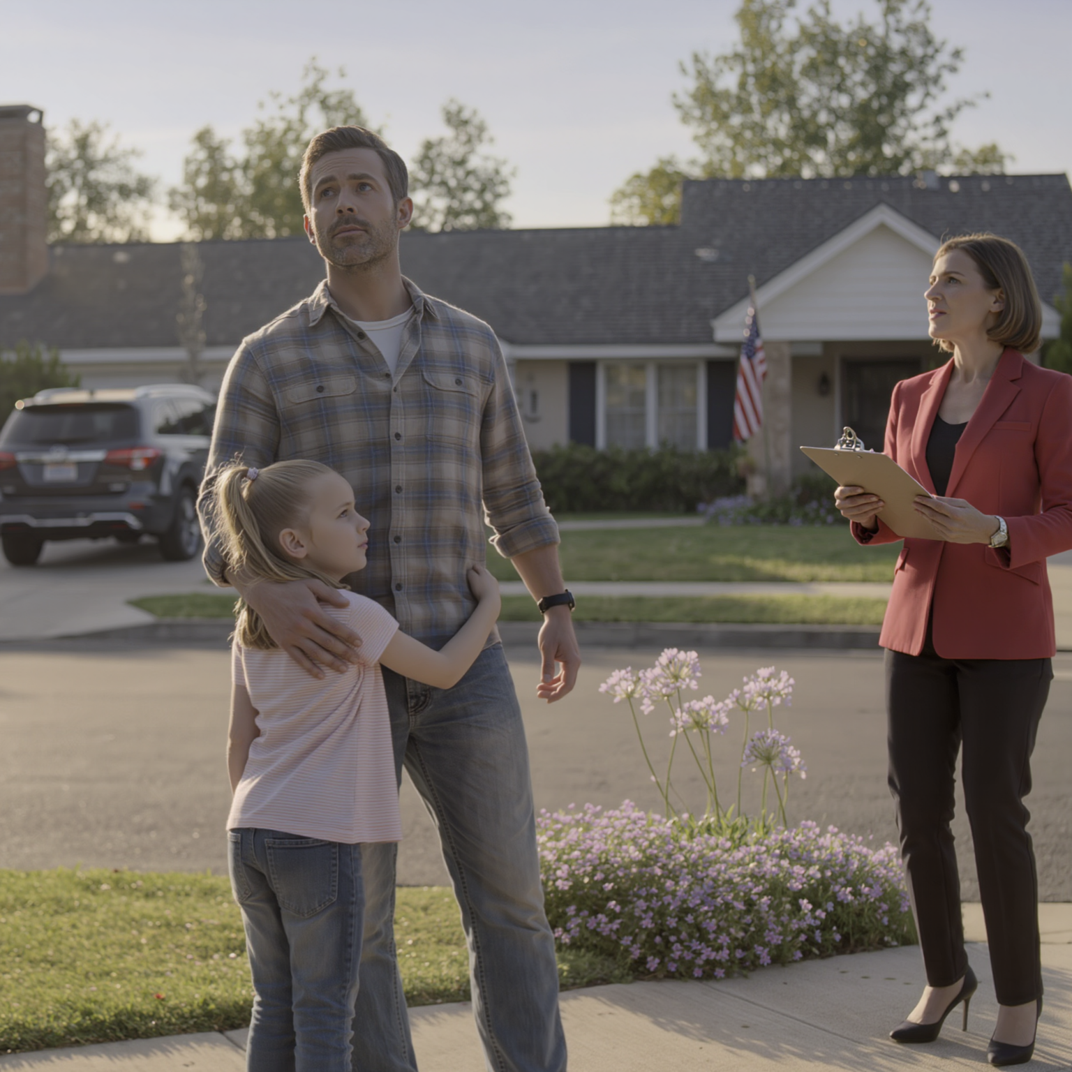 Azon az estén, amikor a lakóközösségbeli szomszédom elrabolta a hatéves fiamat, mert „megtért” elhunyt feleségem virágaihoz… és abban a pillanatban, hogy elmondtam neki, ki is valójában a bátyám, a csendes amerikai zsákutca örökre megváltozott.