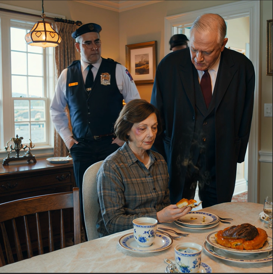 A fiam megütött hálaadáskor, és nevetett: „Most végre tudod, hol a helyed” – Másnap reggel megterítettem, mintha mi sem történt volna, kávét töltöttem neki, és amikor vigyorogva leült, megmutattam neki, hogy ki is ül valójában az asztalfőn.