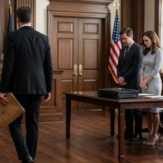 Gazdag nővérem úgy lépett be a bíróságra, mintha már az övé lenne. Az ügyvédje előterjesztette az indítványt: „A teljes örökség. Azonnal hatályos.” A szüleim bólintottak, mintha begyakorolták volna. A bíró rám nézett: „Tiltakozik?” Csak annyit mondtam: „Megvárom, amíg az utolsó személy is megérkezik.” Az ajtó kinyílt. Egy fekete öltönyös férfi lépett be, feltartott egy borítékot, és a nevemen szólított. A bíró pislogott, a szemüvegéért nyúlt, és suttogta: „EZ… NEM LEHET…”