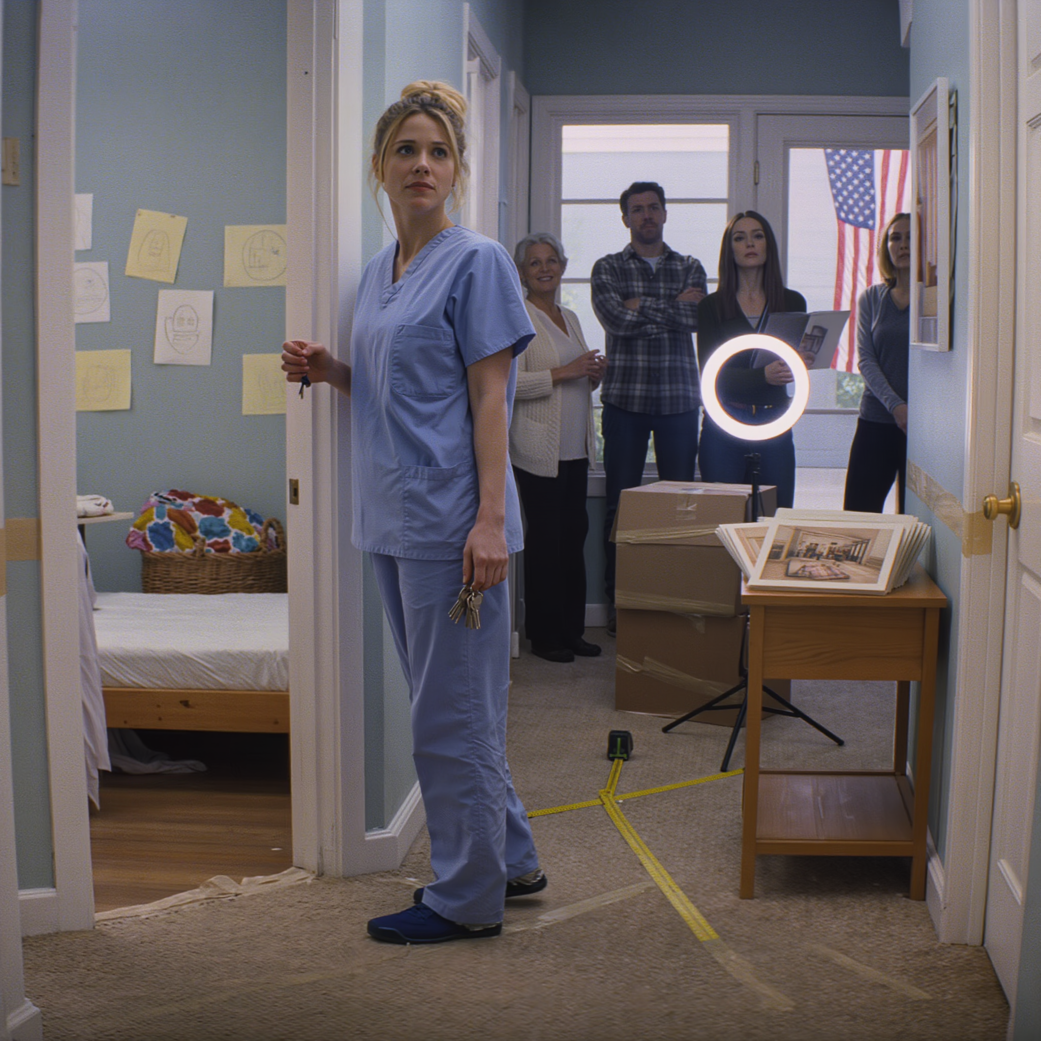 A kórházi műszakom után, amikor hazaértem, a 7 éves lányomat „sehol sem láttam” – a feleségem csak annyit mondott kurtán: „Az egész család már szavazott, neked nincs jogod!” A feleségem úgy rendezgette a lányunk szobáját, mintha mi sem történt volna… Nem kiabáltam, nem kiabáltam, csak egy mondatot mondtam, és mindhárman csendben megdermedtünk…