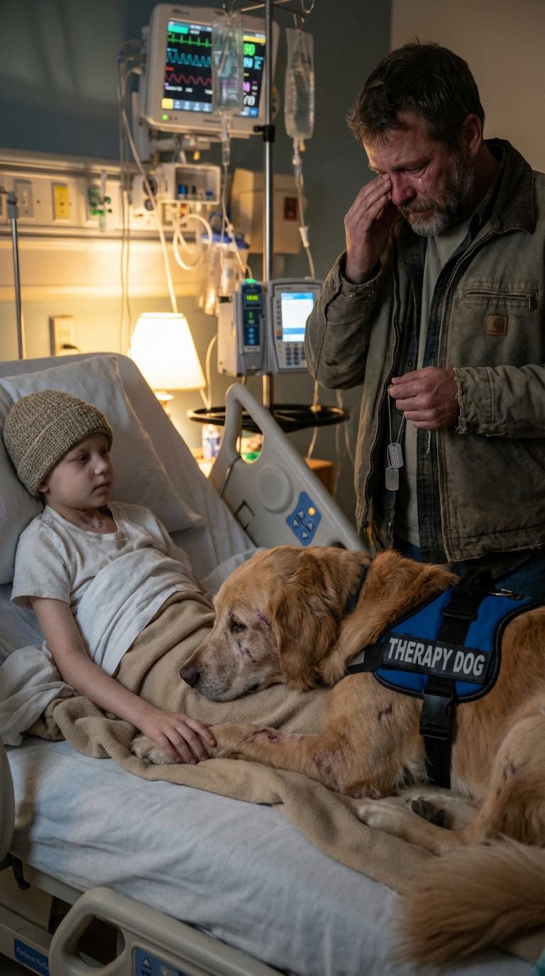 Amikor egy hatalmas, csatában megsebzett mentőkutya közeledett a gyermekrákosztály ablakához, a biztonságiak azonnal megriadtak. A megriadt állat váratlan tettei azonban pillanatokkal később mindenkit mélyen megérintettek, és a személyzet, valamint a családok alig várták, hogy visszatartsák a könnyeiket.