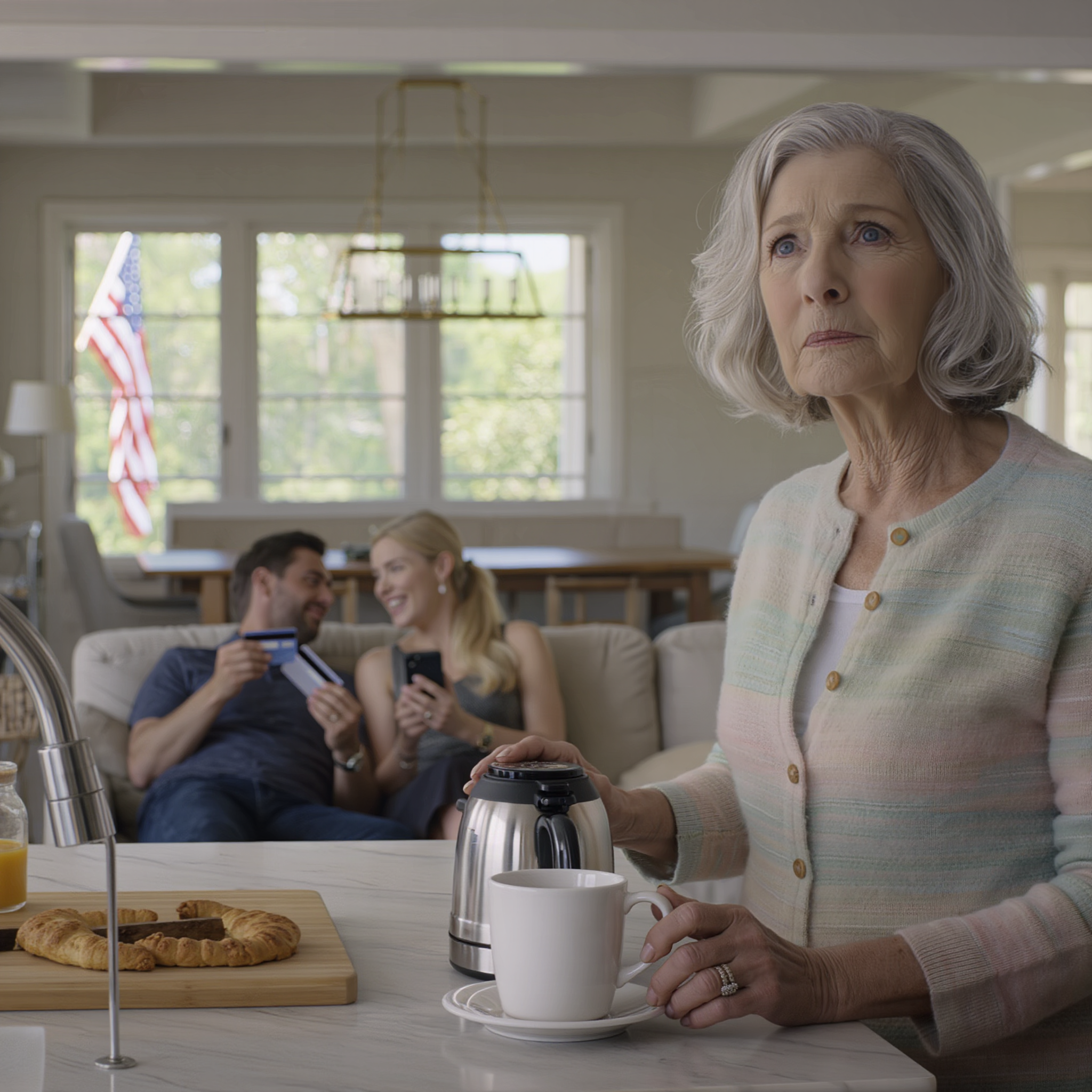 „Csak arra jó, hogy fedezze az összes kiadásunkat!” – vigyorgott a menyem, a mellette ülő fiam pedig vele nevetett. Nem szóltam semmit. Másnap reggel a fiam pánikba esve felhívott: „Anya, miért van blokkolva az összes kártya? Az anyósom nem tudta kifizetni az ebédet az étteremben – az emberek folyton minket bámultak!” A válaszom megdöbbentette őket.