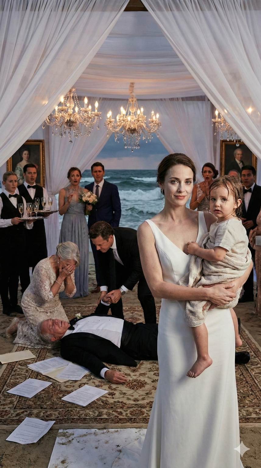 Soha nem mondtam el a rokonaimnak, hogy én fizettem a pazar aranyévfordulójukat. Arra kényszerítettek, hogy 500 vendéget szolgáljak ki, és kinevették a lányomat: „Vigyázz az anyádra. Az a te jövőd is.” A kislányom a segítségemre sietett, de véletlenül felborított egy tálcát. „Ügyetlen kölyök! Tönkretetted a dizájnerruhámat!” Ekkor lépték át a határt. Két biztonsági őr előlépett, meghajoltak a parancsomra – és minden összeomlott.