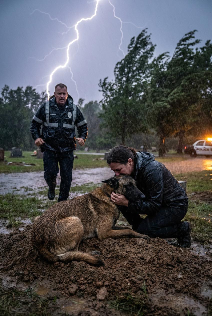 A K9 meg sem moccant az elesett gazdája sírjától – mégis, amikor végre megpróbálták elvonszolni, ami ezután történt, még a legkeményebb katonák nyugalmát is felforgatta, és a csatában megedzett férfiak nyíltan törölgették a könnyeiket.