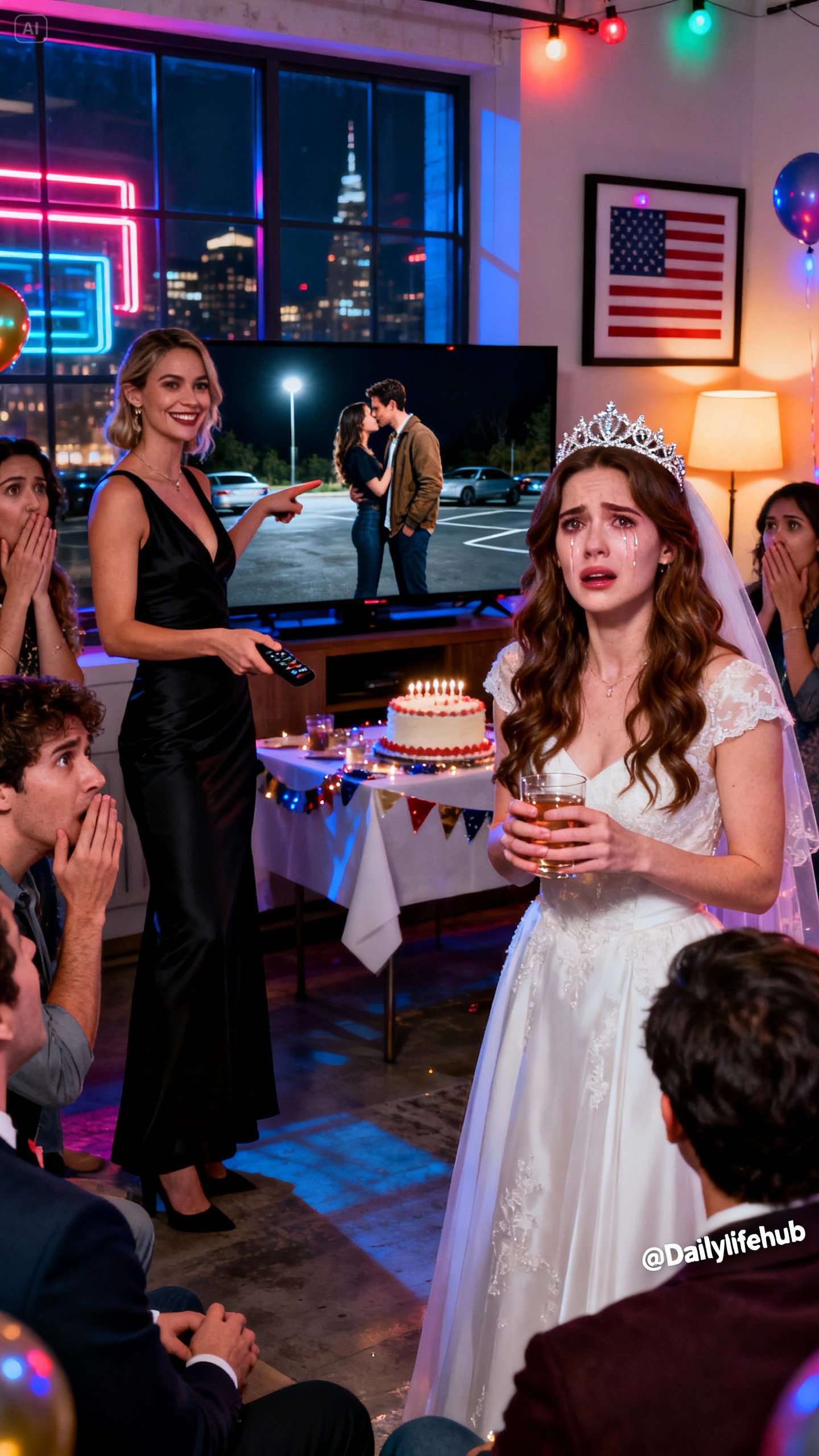 A lánybúcsúmat kellett volna megünnepelnem. A húgom leállította a zenét, és feltett egy videót a tévére. A képernyőre mutatott, és mindenkinek azt mondta: „Nézzétek, kivel volt tegnap este a csodálatos vőlegényetek.” Ő volt az… megcsókolta. A saját húgom. Meghűlt a vér a vérben.