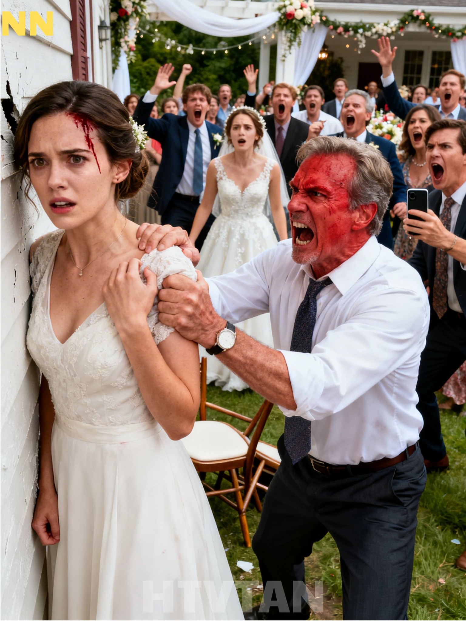 Az apám a nővéremnek adta a házamat az esküvőjén. Azt mondtam, hogy nem. Mindenki előtt a falba csapta a fejem. Nem tudtam, hogy egy vendég élőben közvetít. Azon az estén 5 millió ember nézte, ahogy vérzek. Ez volt az élete vége, és az enyém kezdete…