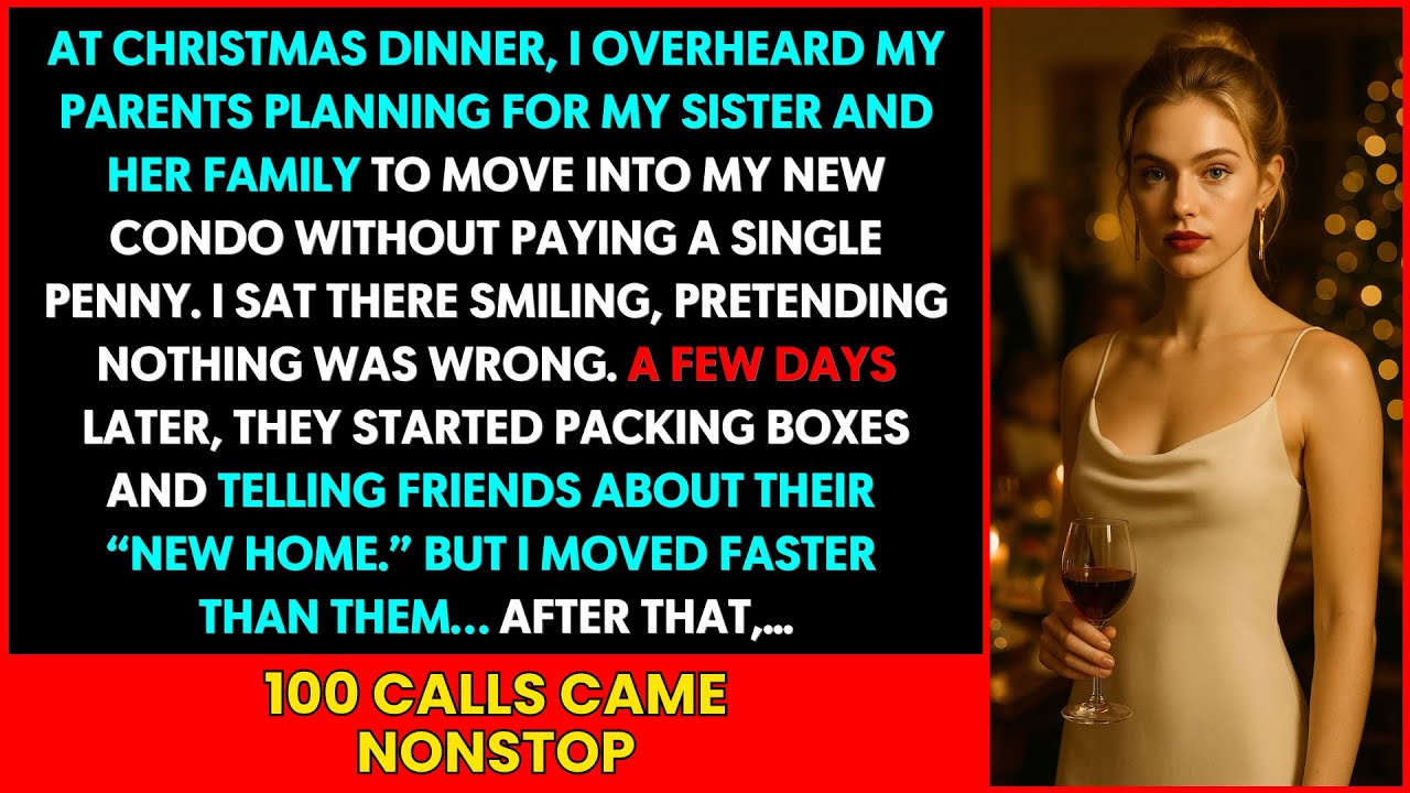 Karácsonyi vacsorán a nővérem bejelentette, hogy a szüleink szerint jövő héten beköltözhet az új lakásomba, ezért nyugodtan mondtam neki, hogy kedden költözzön be – és amikor délután megérkezett, gyorsan eltűnt a mosolya.