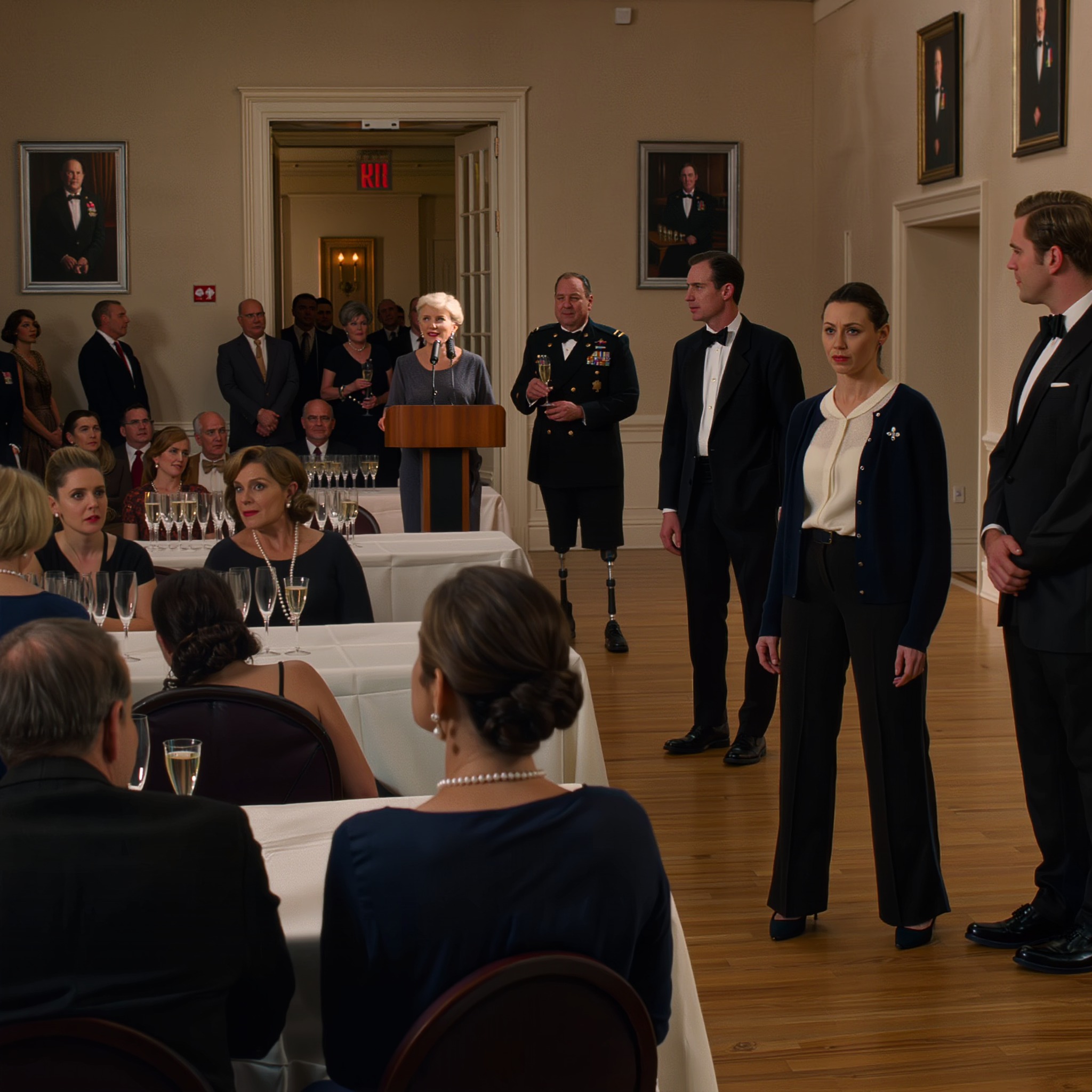 „A mostohaanyám azt mondta: »Mindannyian félrevezettek benneteket.« Kilenc órán át életben tartottam három katonát egy összeomlott tábori kórházban, még azután is, hogy a sérült ujjaimat nyelvleszorítóval leragasztottam. Az egyik katona mindössze három méterre állt mögötte. Aztán egy protézissel a pódiumra sétált.”