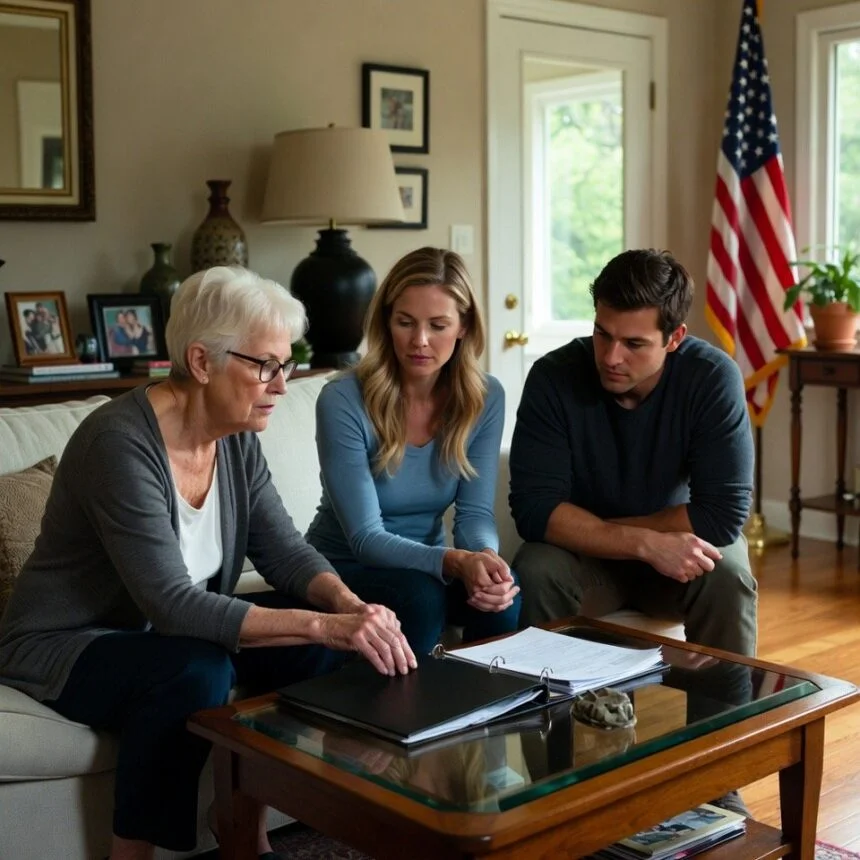 Abban a pillanatban, hogy a lányom megtudta, mennyit fizetek ki havonta a nyugdíjamból, a vejemmel együtt megjelentek az ajtómnál, és a felét követelték – így átnyújtottam nekik egy fekete mappát, amit pontosan erre a pillanatra készítettem elő, és amikor kinyitották, kifutott a vér az arcukból.