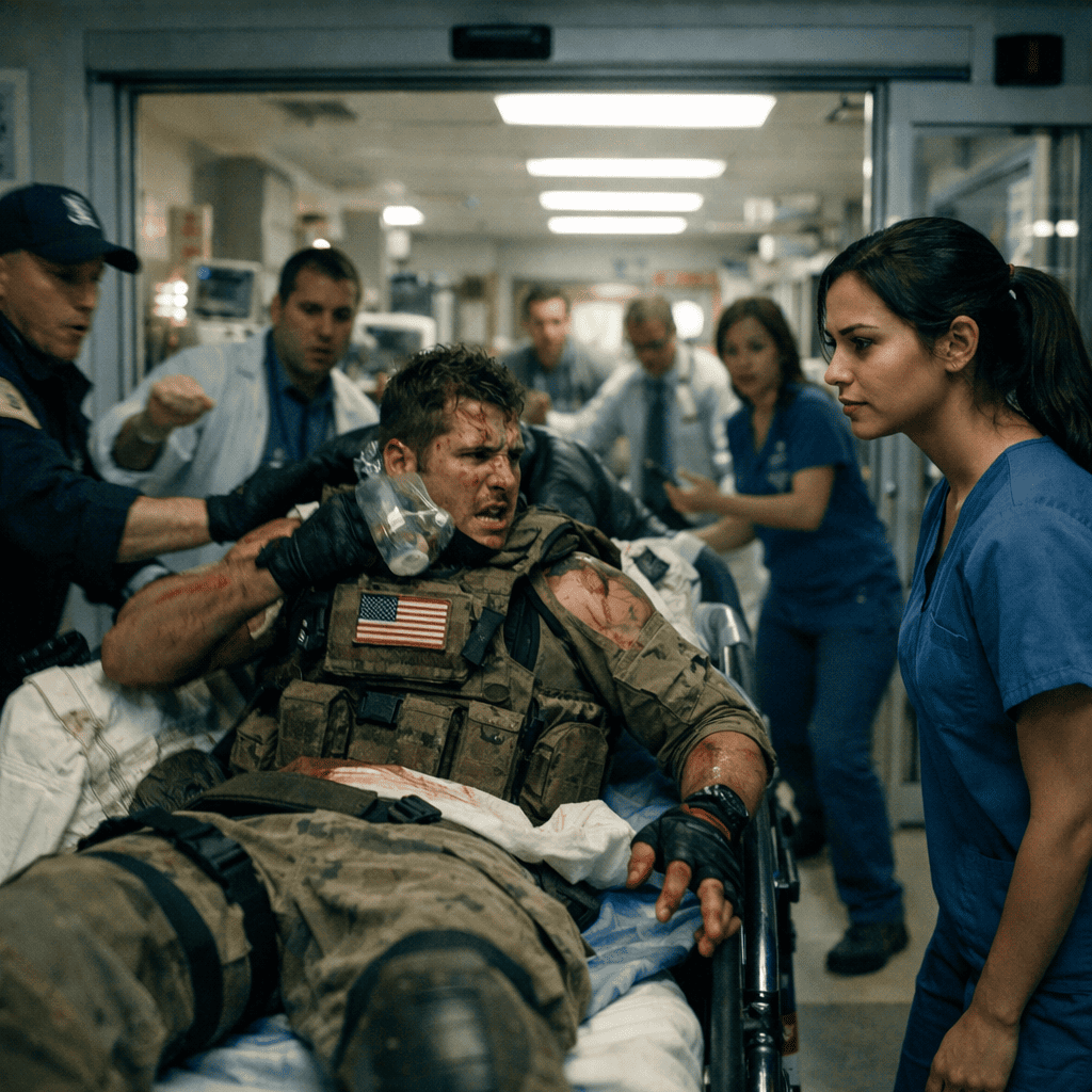 Vérző, ordító hangon jött be, és húsz orvost utasított vissza – mígnem egy csendes ápolónő elsuttogta a halott hívójelet, és a haldokló fóka-mesterlövész, aki túlélt háztetőket, sivatagokat és árulásokat, úgy nézett rá, mintha egy sírból lépett volna ki, amit évek óta cipelt, éppen mielőtt az egész traumaosztály rájött volna, hogy a hordágyon lévő férfi nem az egyetlen szellem a szobában.