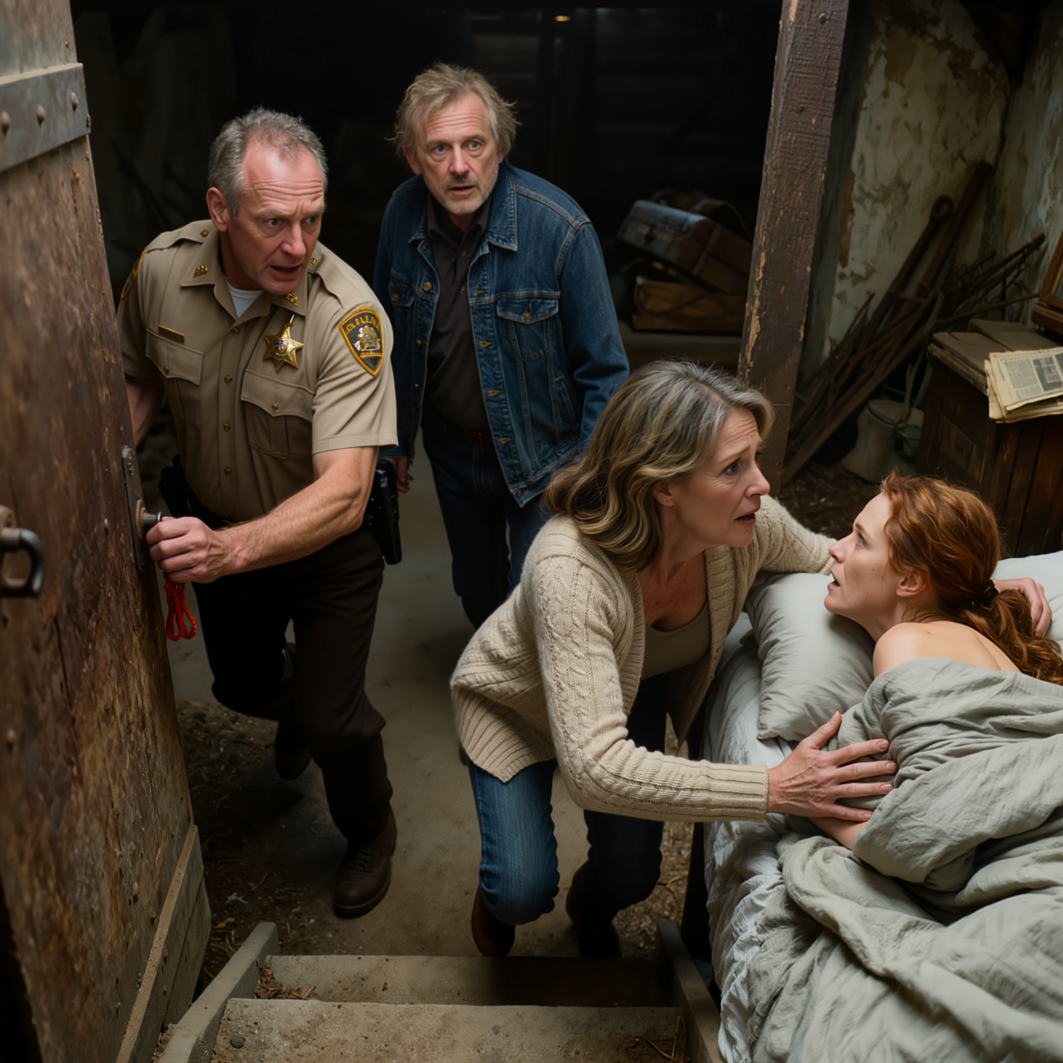 A vejem otthon felejtette a telefonját. Aztán megjelent egy üzenet az anyjától: „Gyere át most, Janet megint megpróbált szökni!” Janet a lányom volt – és azt mondták, hogy 5 évvel ezelőtt meghalt. Amit az anyja pincéjében találtunk, attól megállt a szívem.