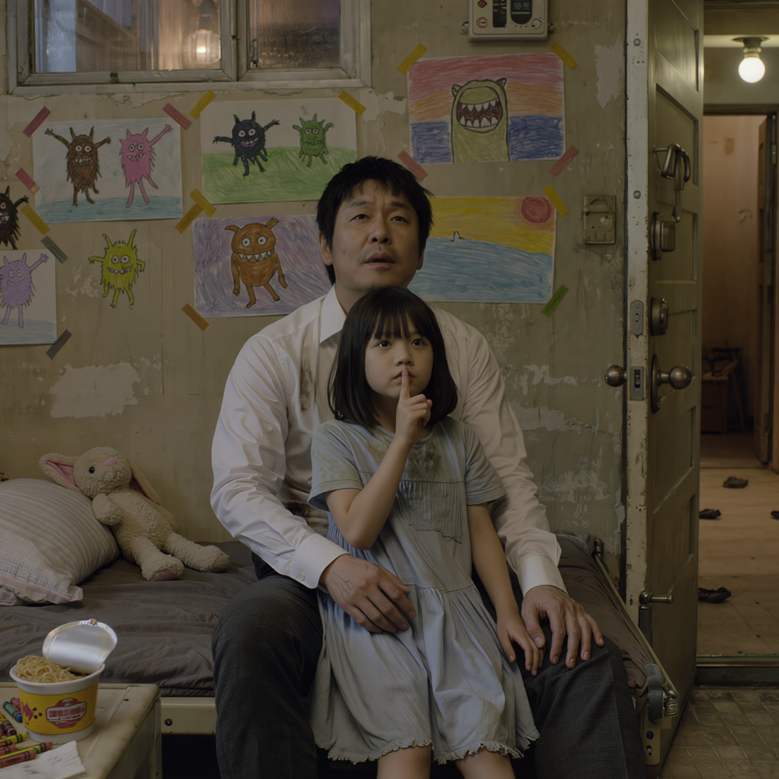 Amikor a város legrettegettebb embere összeesett a pincémben, a hatéves lányom az ajkára nyomta az ujját, és azt mondta: „Ne adj ki hangot. Elrejtelek a szobámban.”