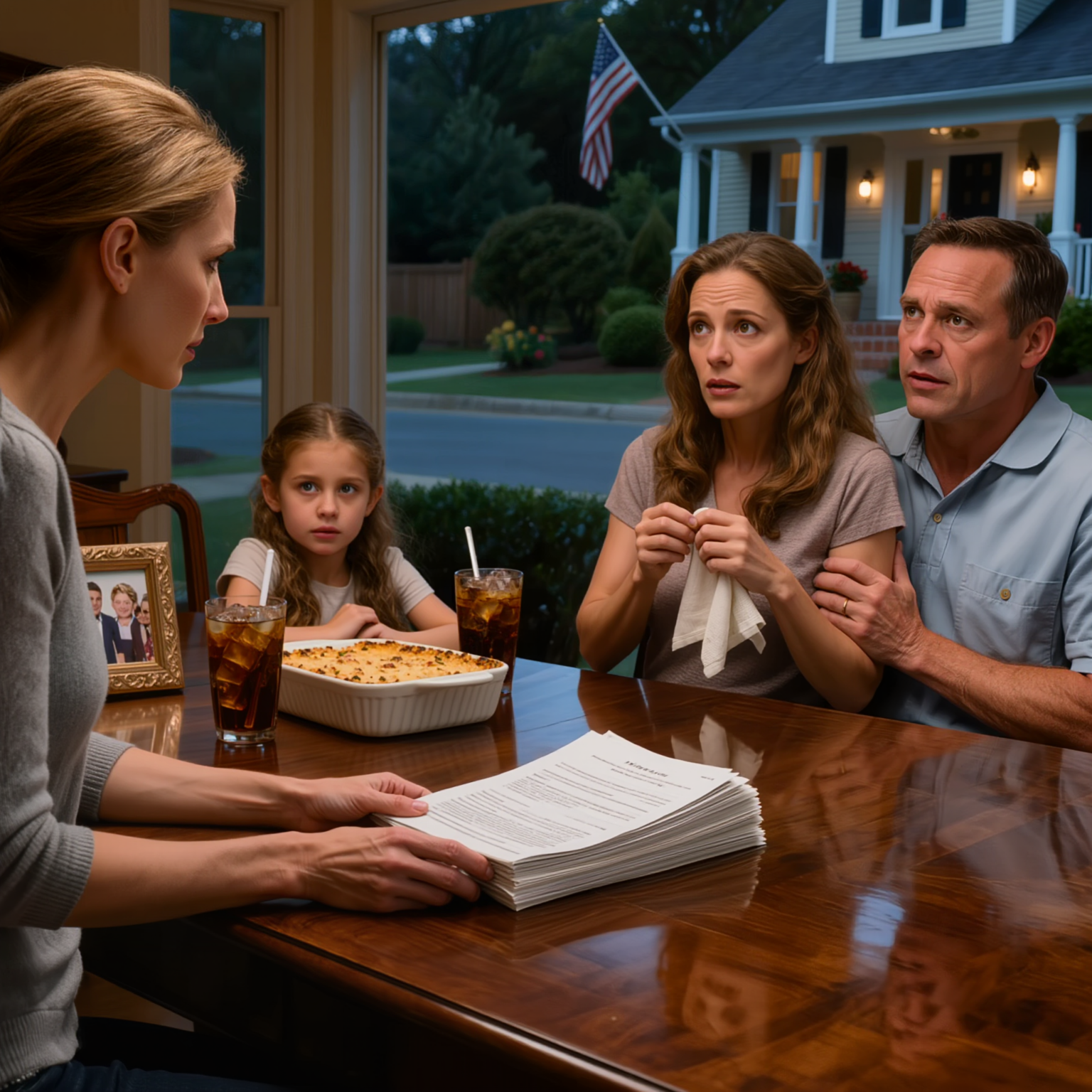 A bank azt mondta, hogy a nevem szerepelt egy nagyon nagy lakáshitel papírjain, amit soha nem hagytam jóvá. Később kiderült, hogy a nővérem az én adataimra hagyatkozott, amikor megvette azt a házat, amire mindig is vágyott. Vacsora közben egyszerűen és csendben átcsúsztattam a dokumentumok halmát az asztalon.