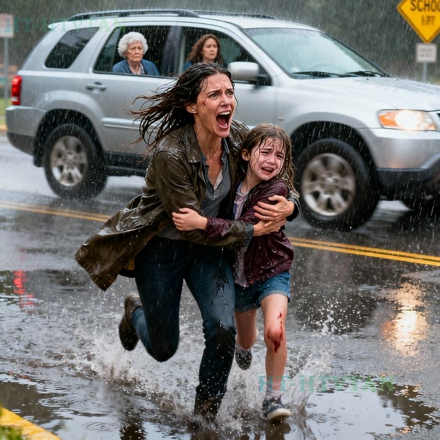 Az iskolai kocsifelszállásnál a szüleim a nővérem gyerekeivel egyenesen a lányom elé hajtottak. Amikor a lányom odaszaladt az autóhoz, hogy hazavigyék őket, anya letekerte az ablakot, és azt mondta: „Gyere haza az esőben, mint egy kóbor állat.” A lányom könyörgött: „De nagymama, ömlik az eső, és kilométerekre van.” Egyszerűen elhajtottak, otthagyva a hatévesemet, aki átázva sírt…