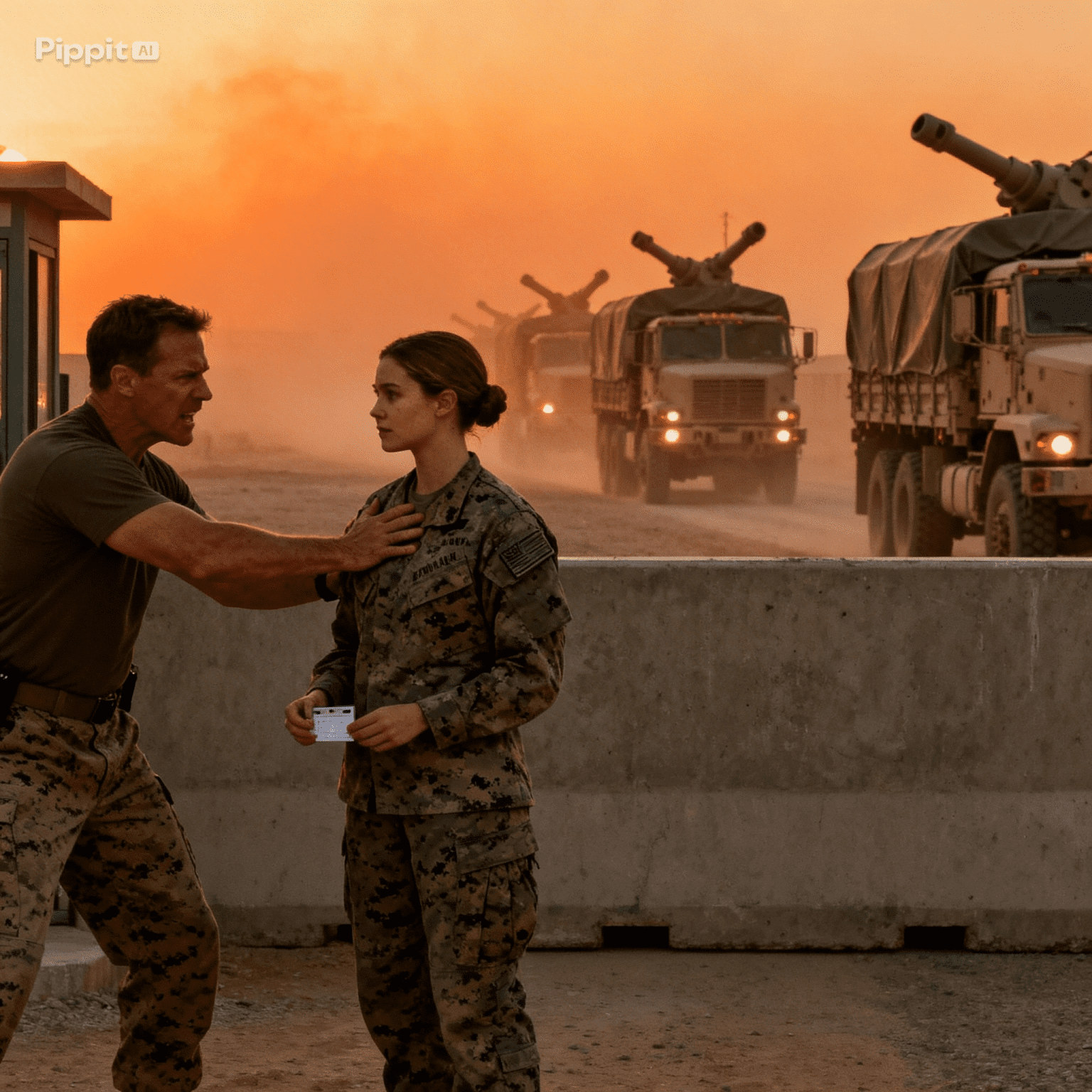 Egy tengerészgyalogos törzsőrmester meglökte a kapunál, „elveszettnek” nevezte, és azt mondta neki, hogy tűnjön el. Harc nélkül elsétált. Két órával később egy kamerával elrejtették a sivatagban, amely felvette, amint a őrmester kenőpénzt fogad el Stinger rakétákért.